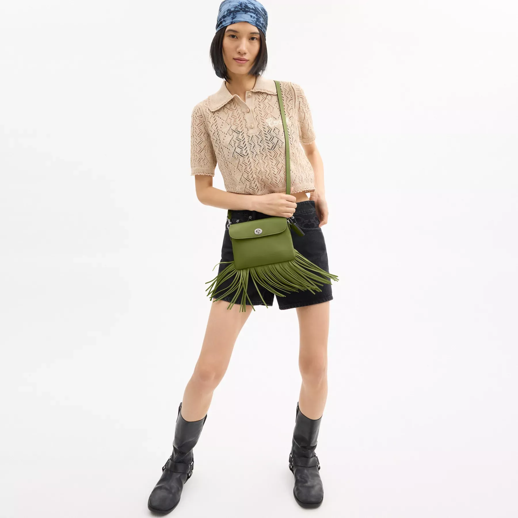 1964 Fringe Bag Dark Lime 1964 Fringe Bag Dark Lime