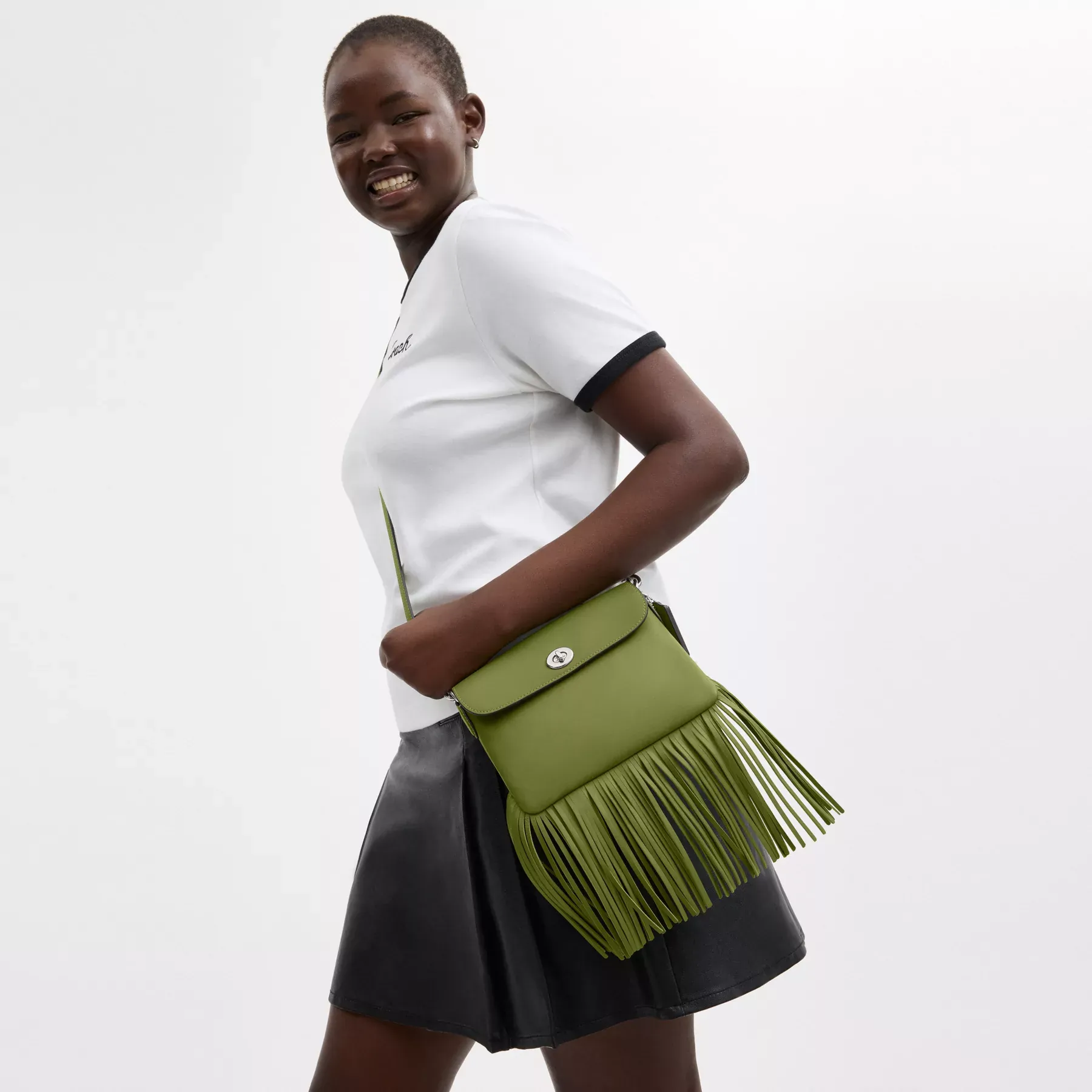 1964 Fringe Bag Dark Lime 1964 Fringe Bag Dark Lime