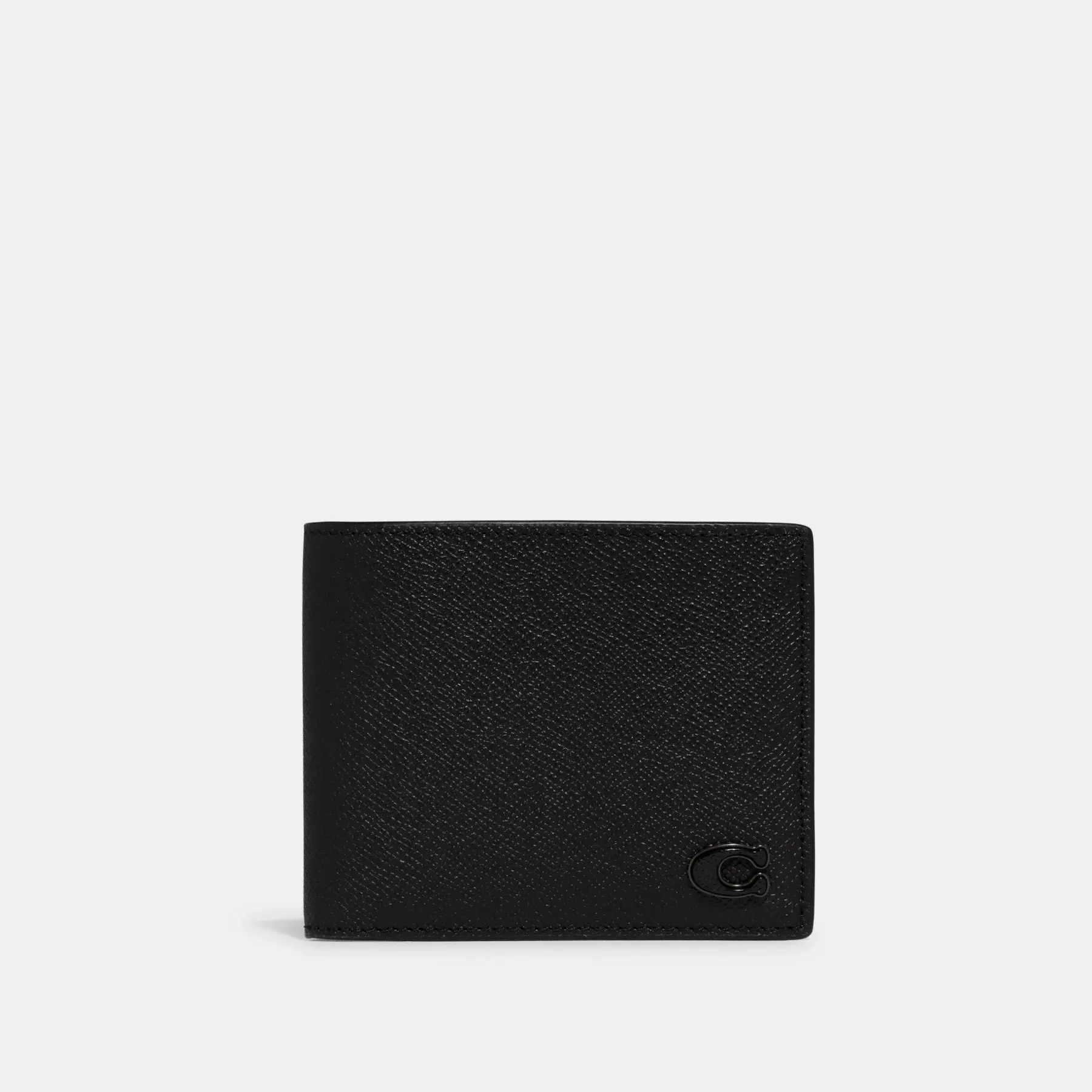 3-In-1 Wallet With Signature Canvas Interior Black