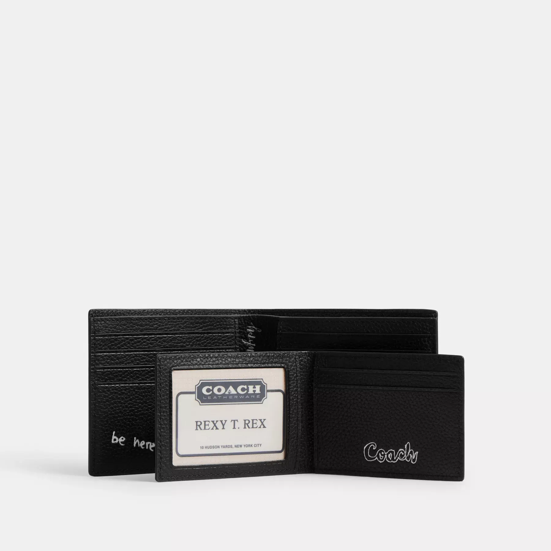 3-In-1 Wallet With Sketch Print Black Multi 3-In-1 Wallet With Sketch Print Black Multi