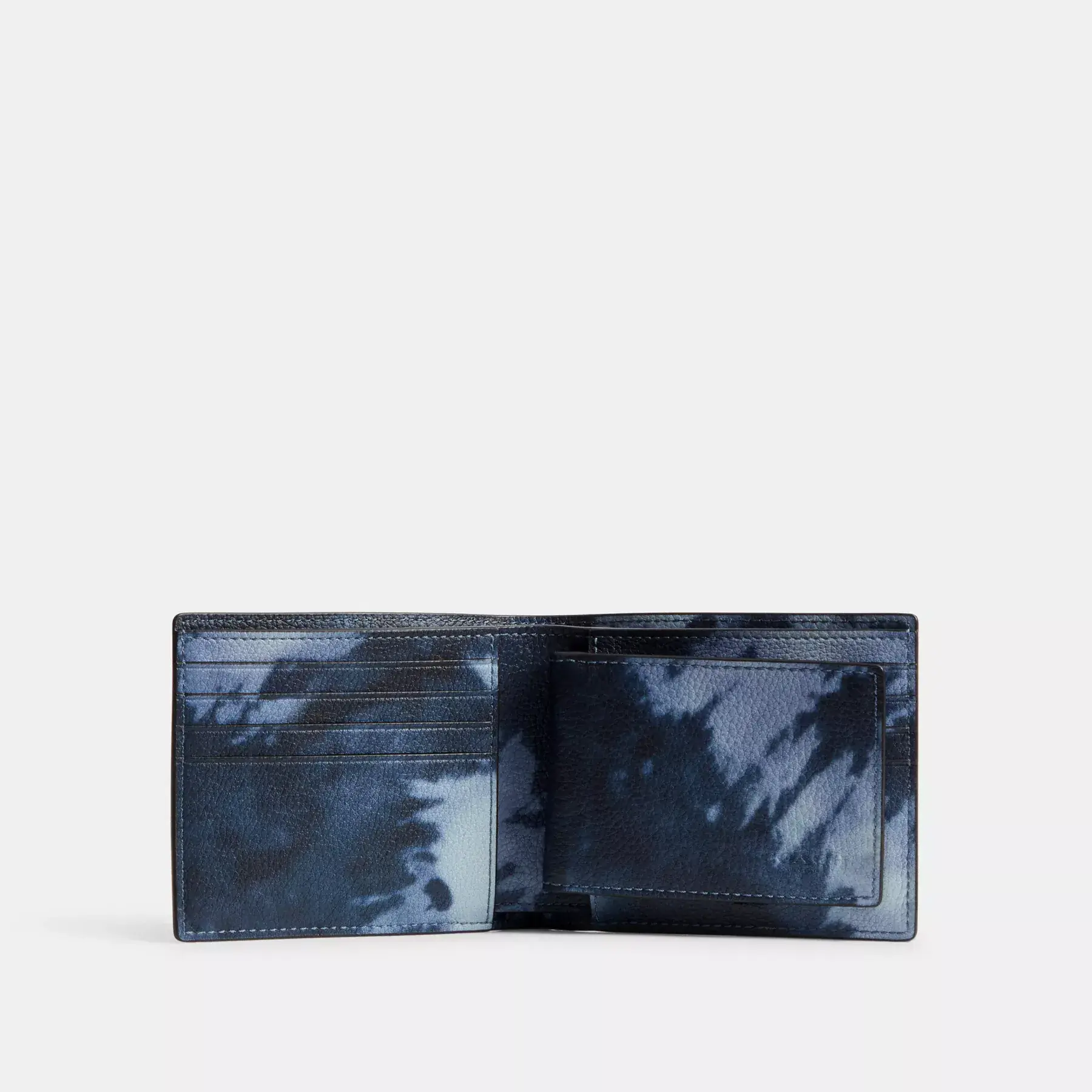 3-In-1 Wallet With Tie-Dye Print Midnight Navy Multi