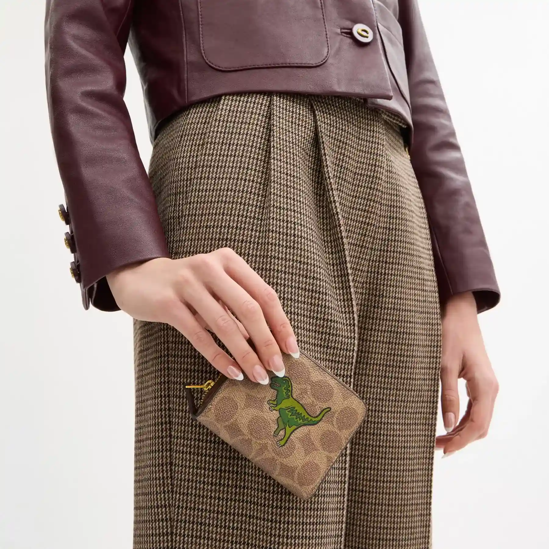 Billfold Wallet In Signature Canvas With Rexy Print Tan Brown Multi Billfold Wallet In Signature Canvas With Rexy Print Tan Brown Multi