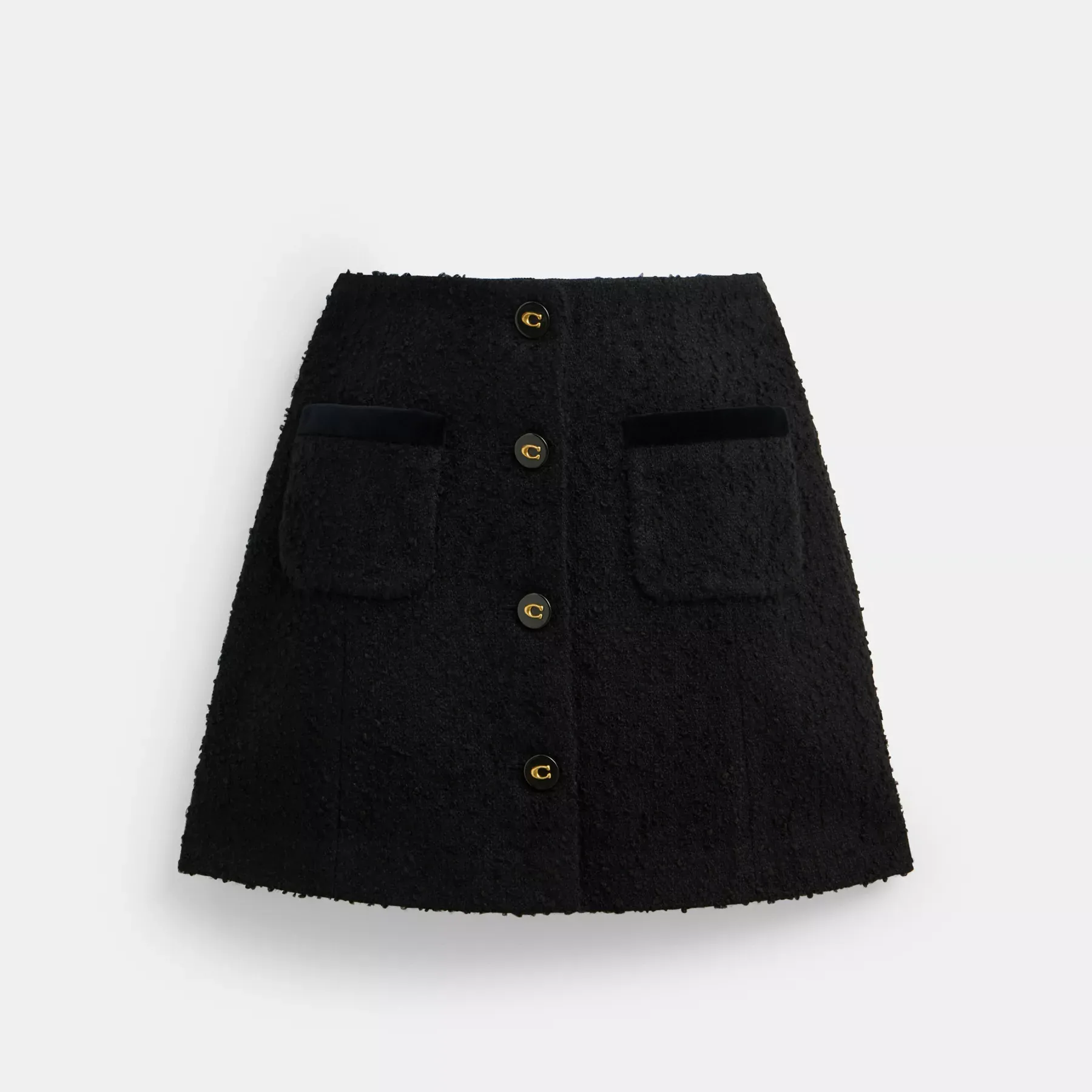 Boucle Skirt Black