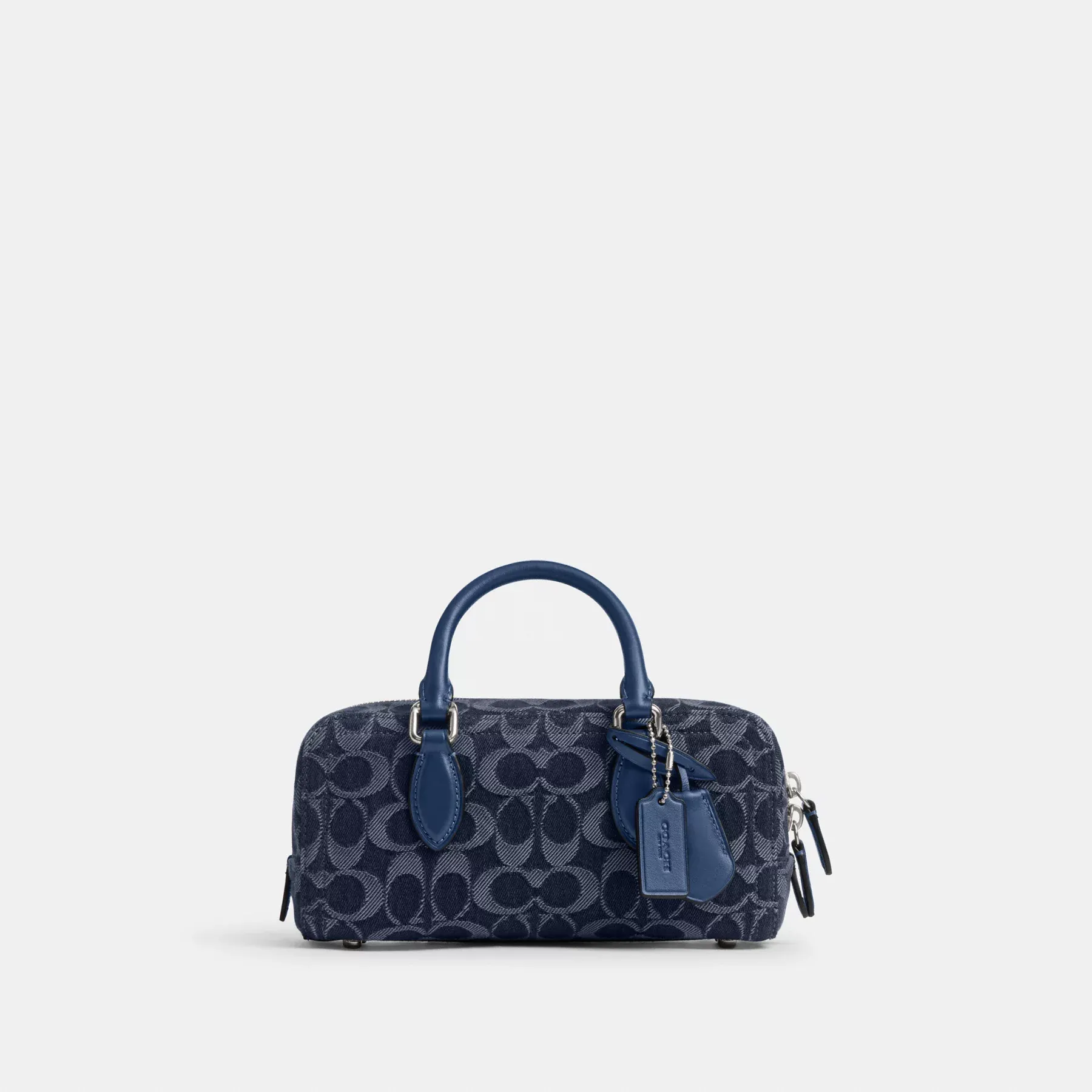 Bowery Satchel 22 In Signature Denim Deep Blue Multi