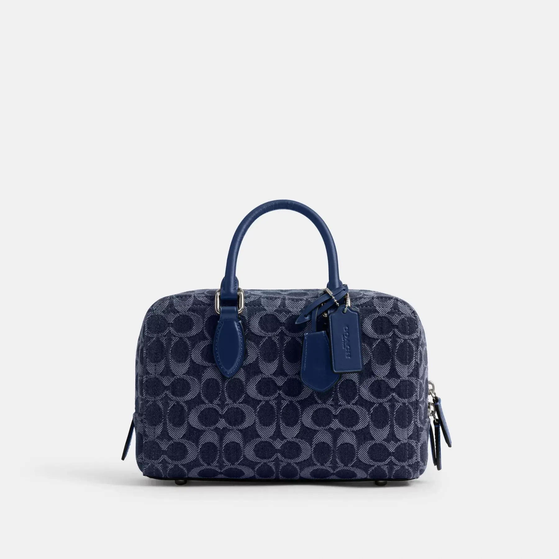 Bowery Satchel 24 In Signature Denim Deep Blue Multi