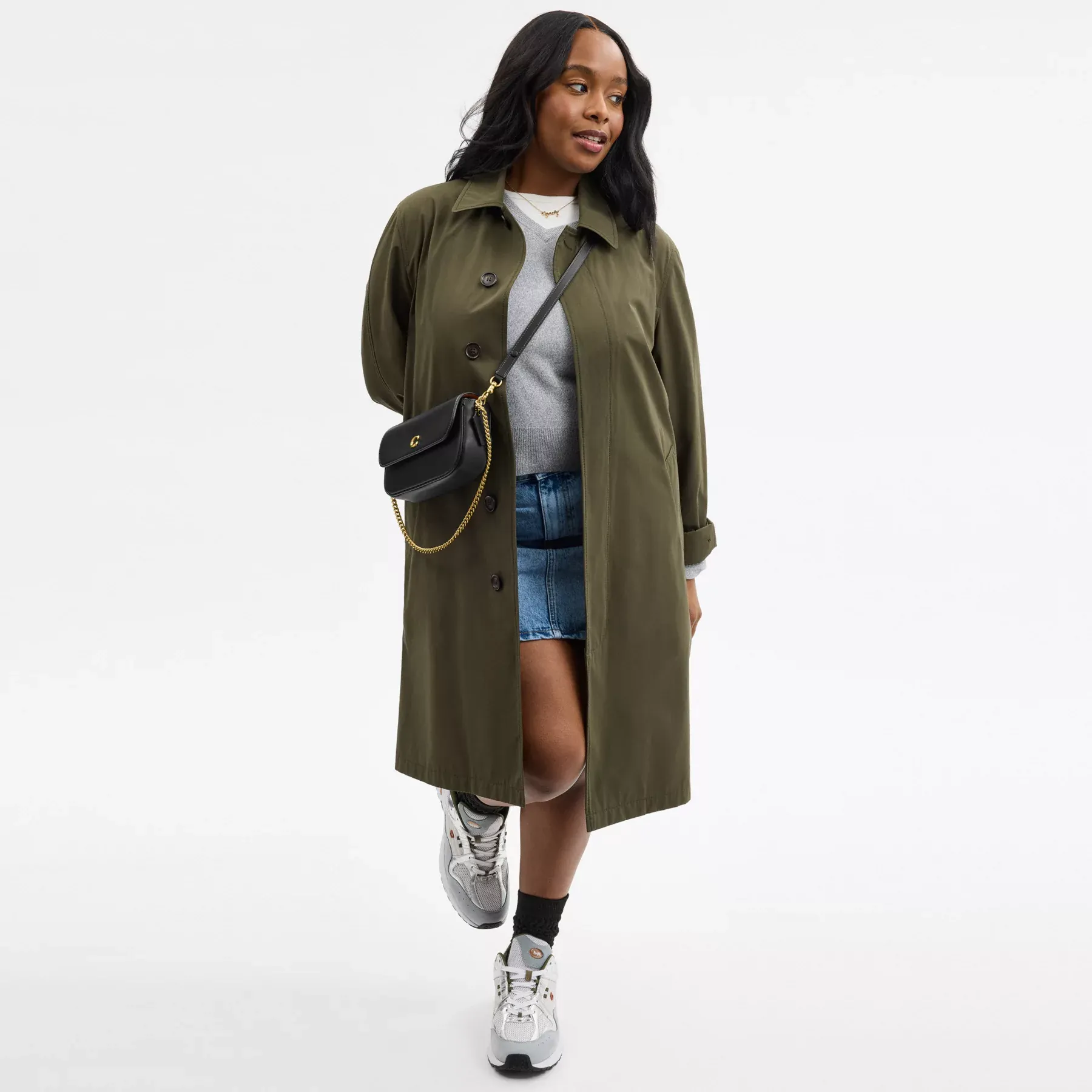 Brook Flap Chain Bag Black Brook Flap Chain Bag Black