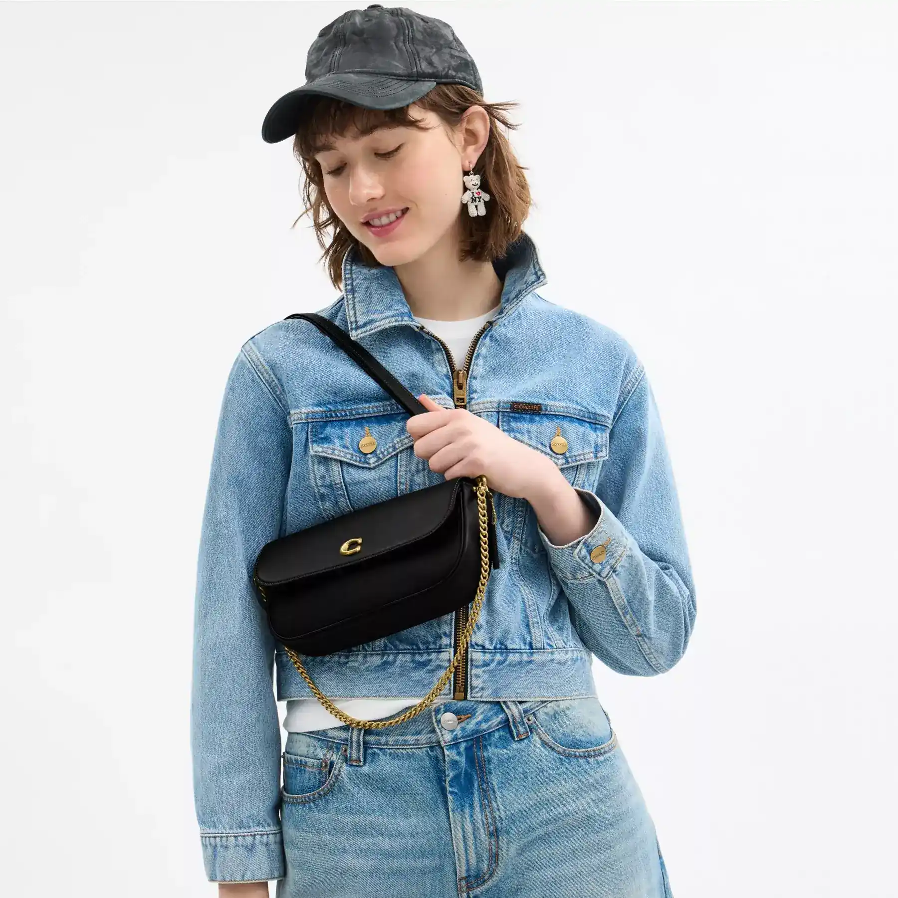 Brook Flap Chain Bag Black Brook Flap Chain Bag Black