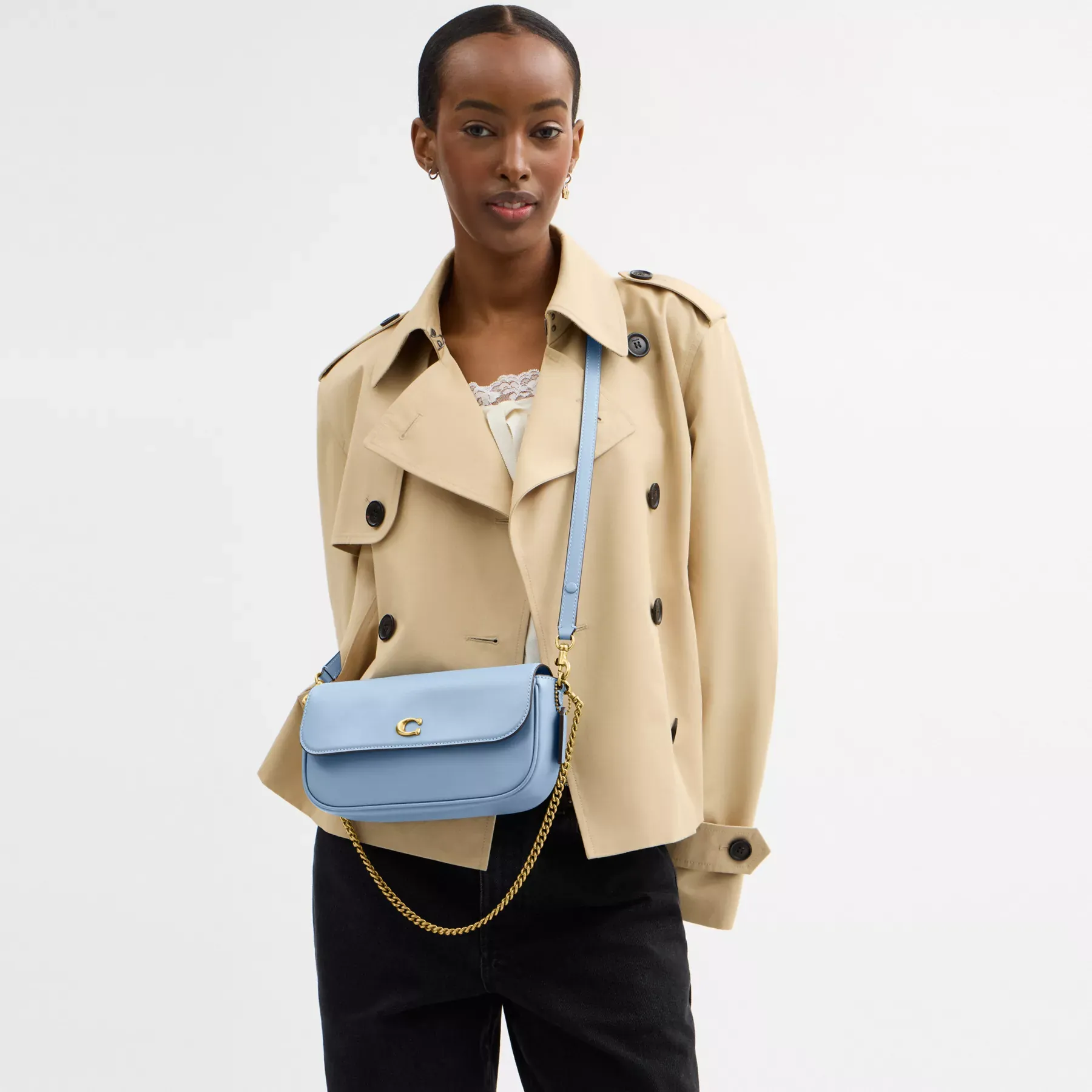 Brook Flap Chain Bag Bluebell Brook Flap Chain Bag Bluebell