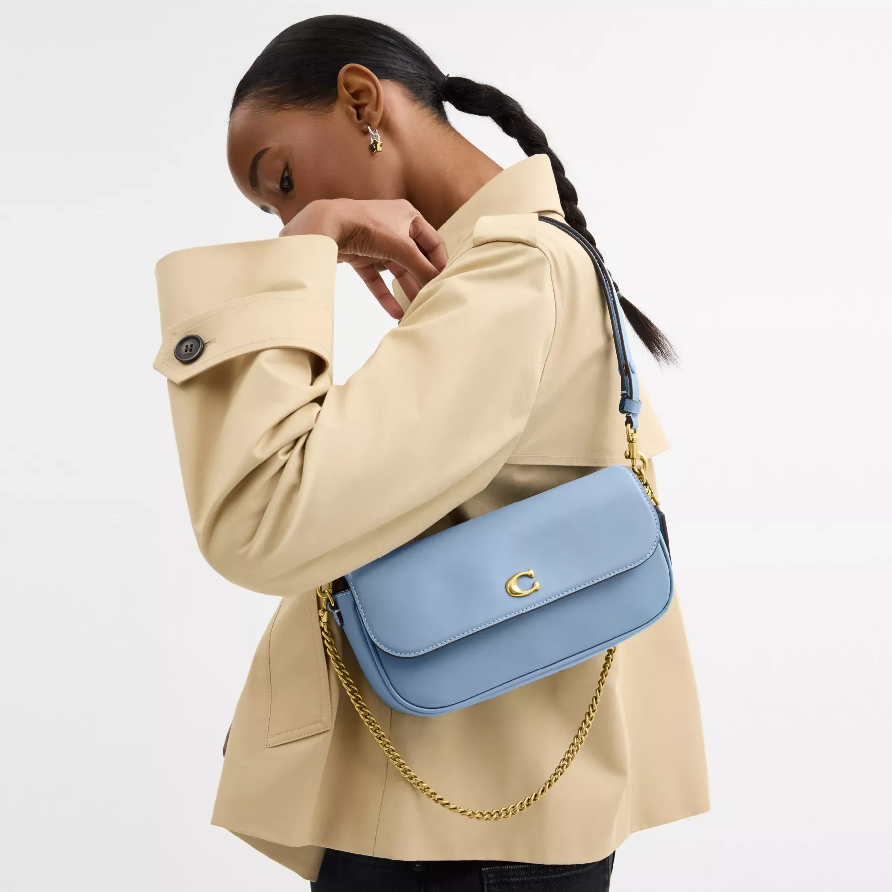 Brook Flap Chain Bag Bluebell Brook Flap Chain Bag Bluebell