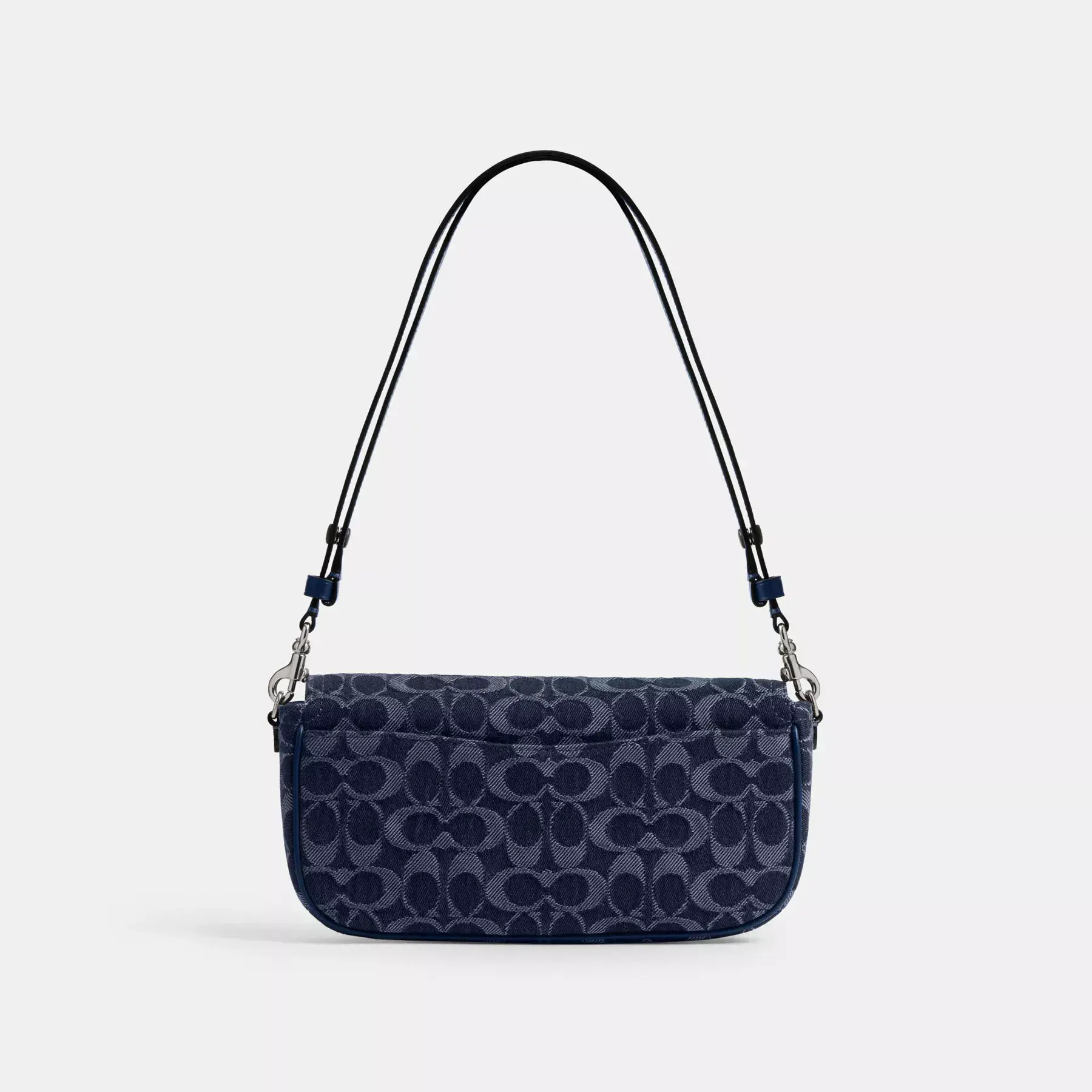 Brook Flap Chain Bag In Signature Denim Deep Blue Multi Brook Flap Chain Bag In Signature Denim Deep Blue Multi