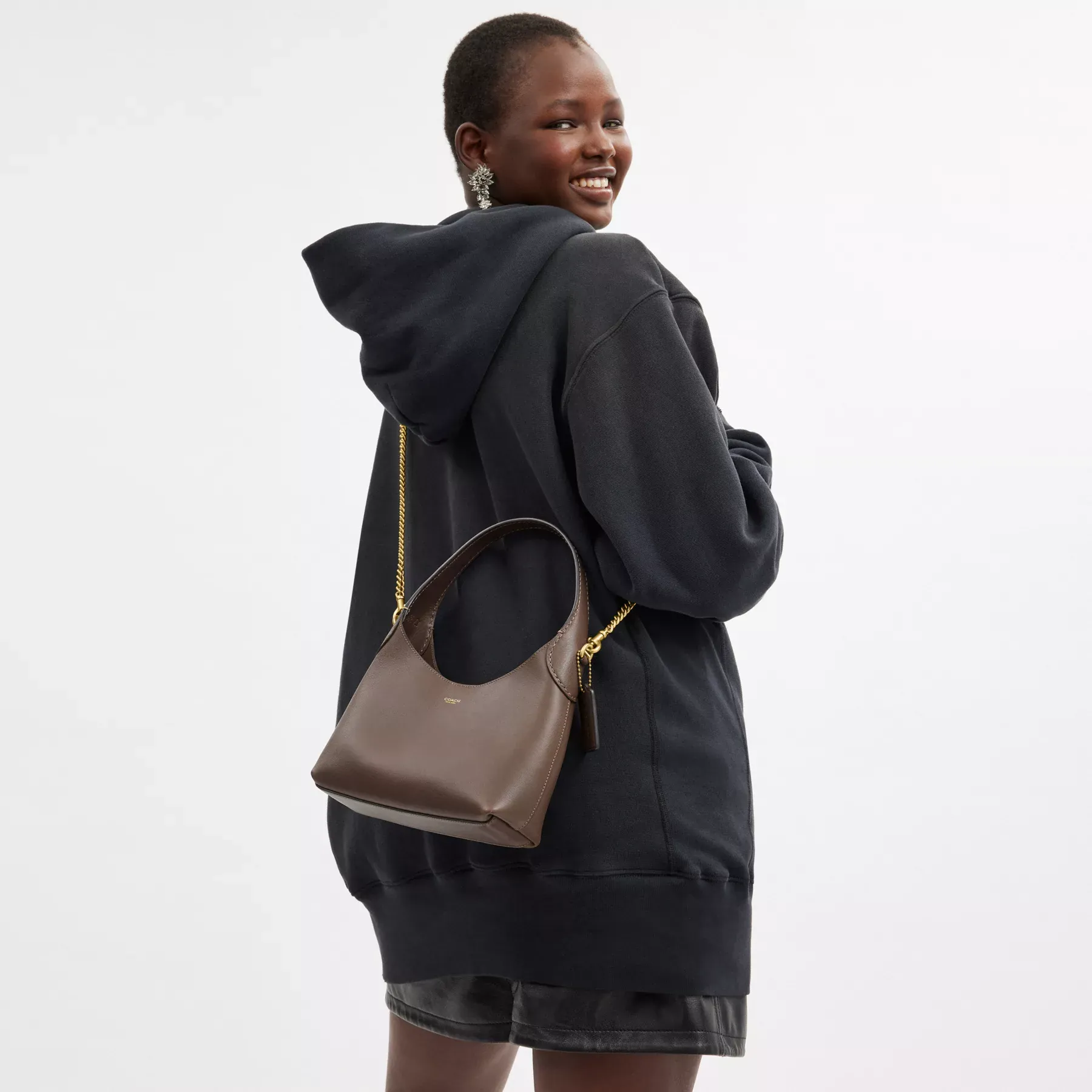 Brooklyn Shoulder Bag 23 Dark Stone Brooklyn Shoulder Bag 23 Dark Stone