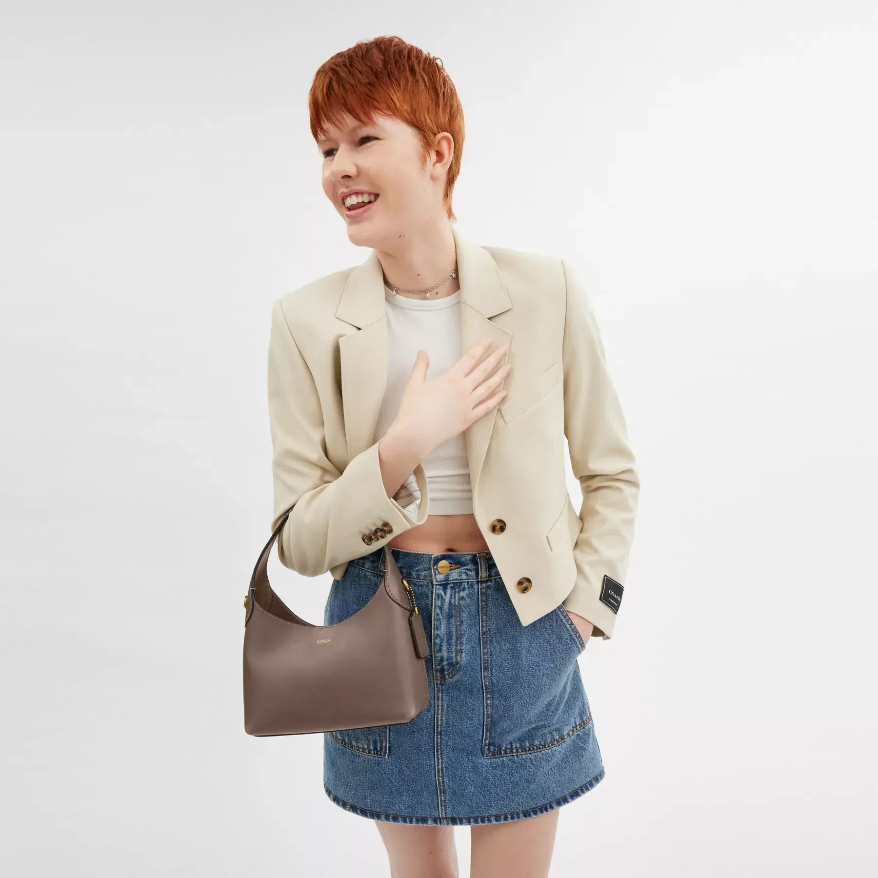 Brooklyn Shoulder Bag 23 Dark Stone Brooklyn Shoulder Bag 23 Dark Stone