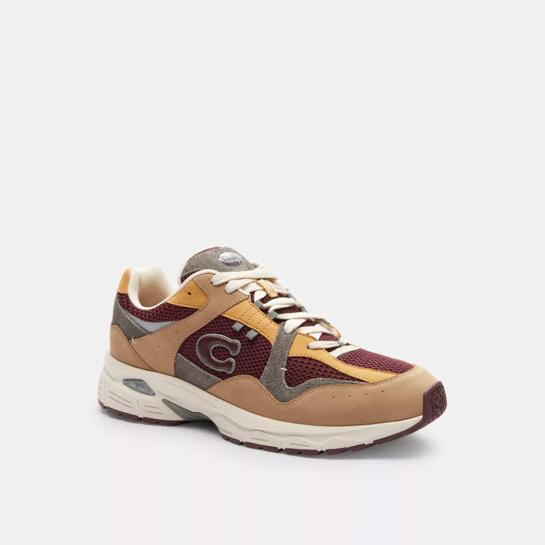 C301 Sneaker Taupe/Merlot
