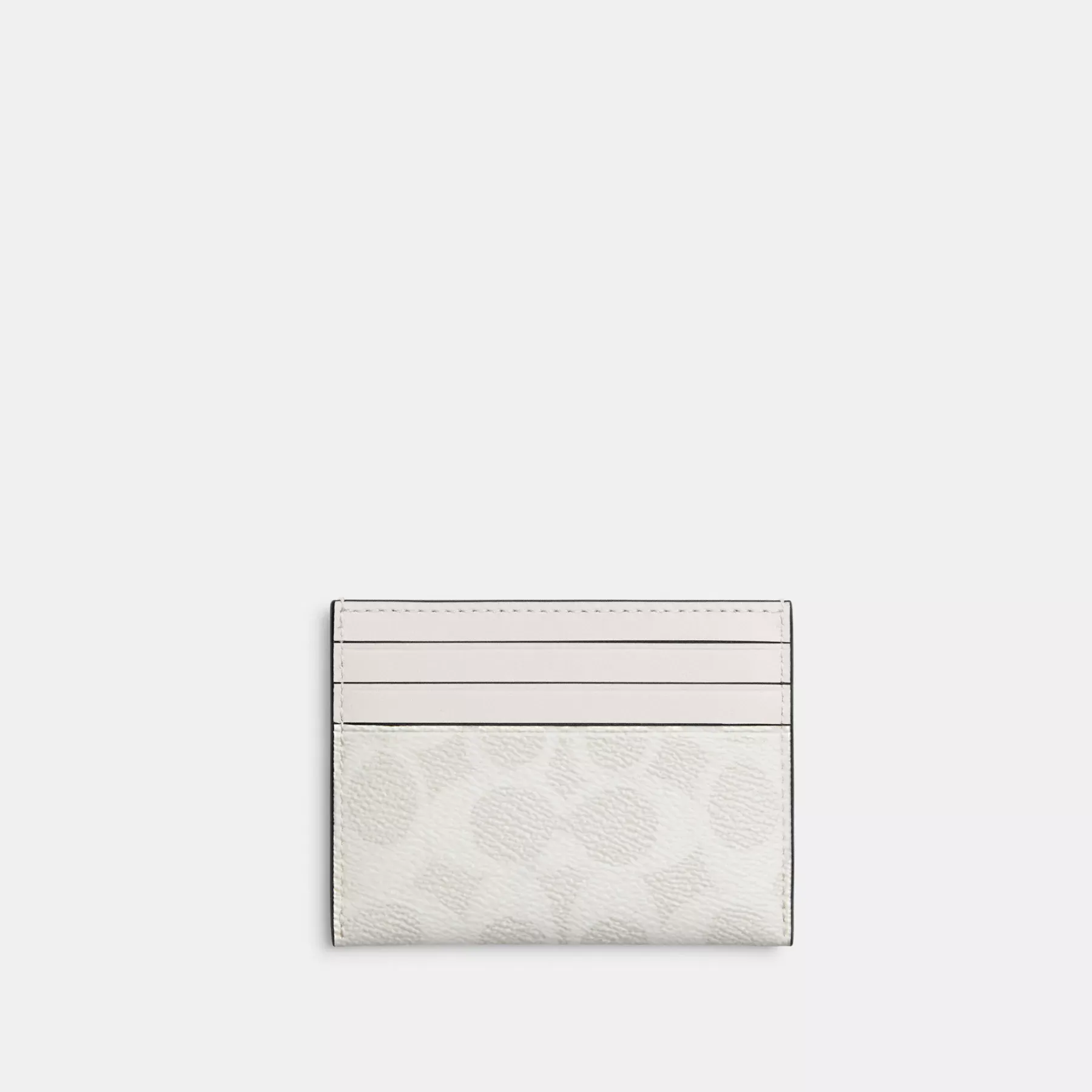 Card Case In Signature Canvas Chalk/White