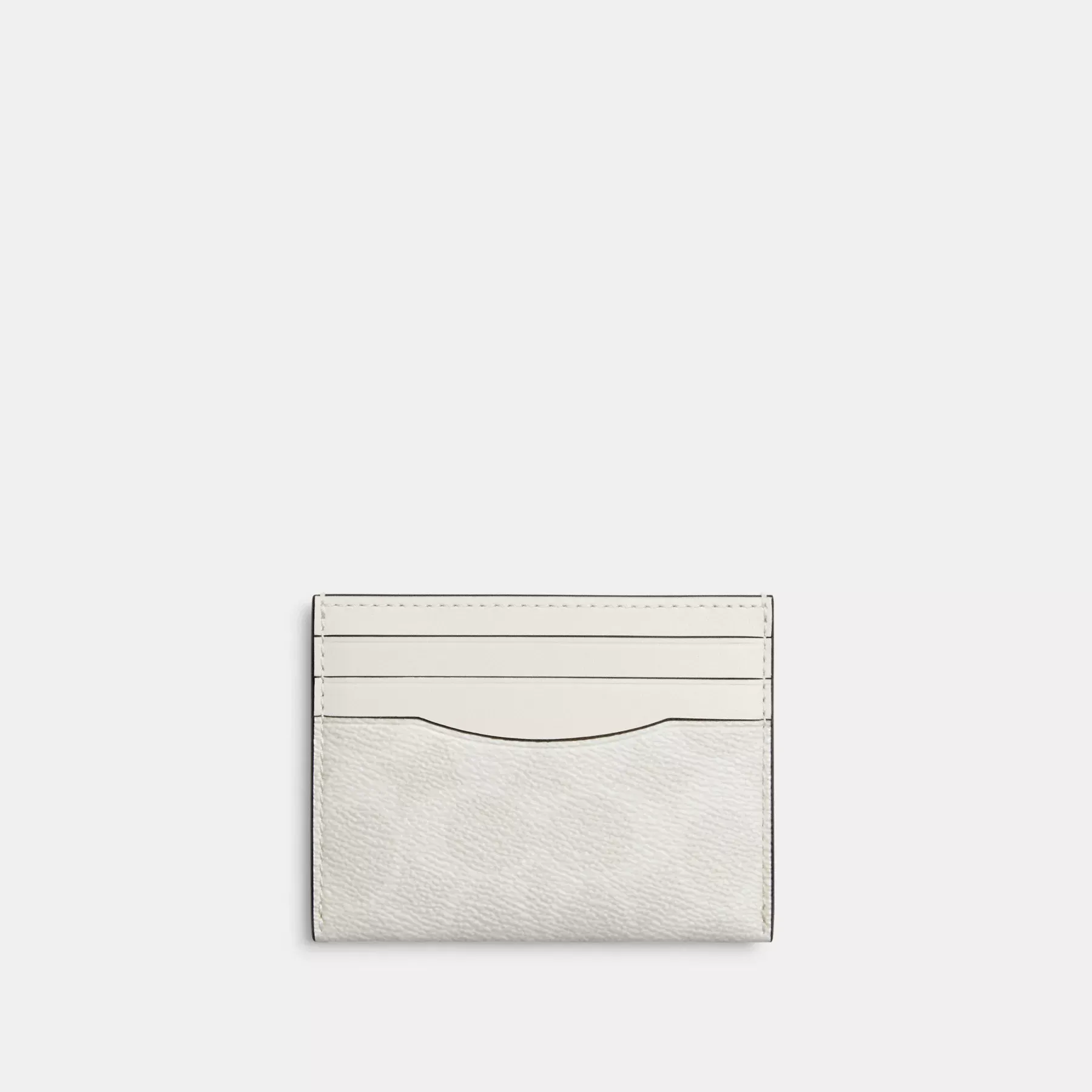 Card Case In Signature Canvas Chalk/White