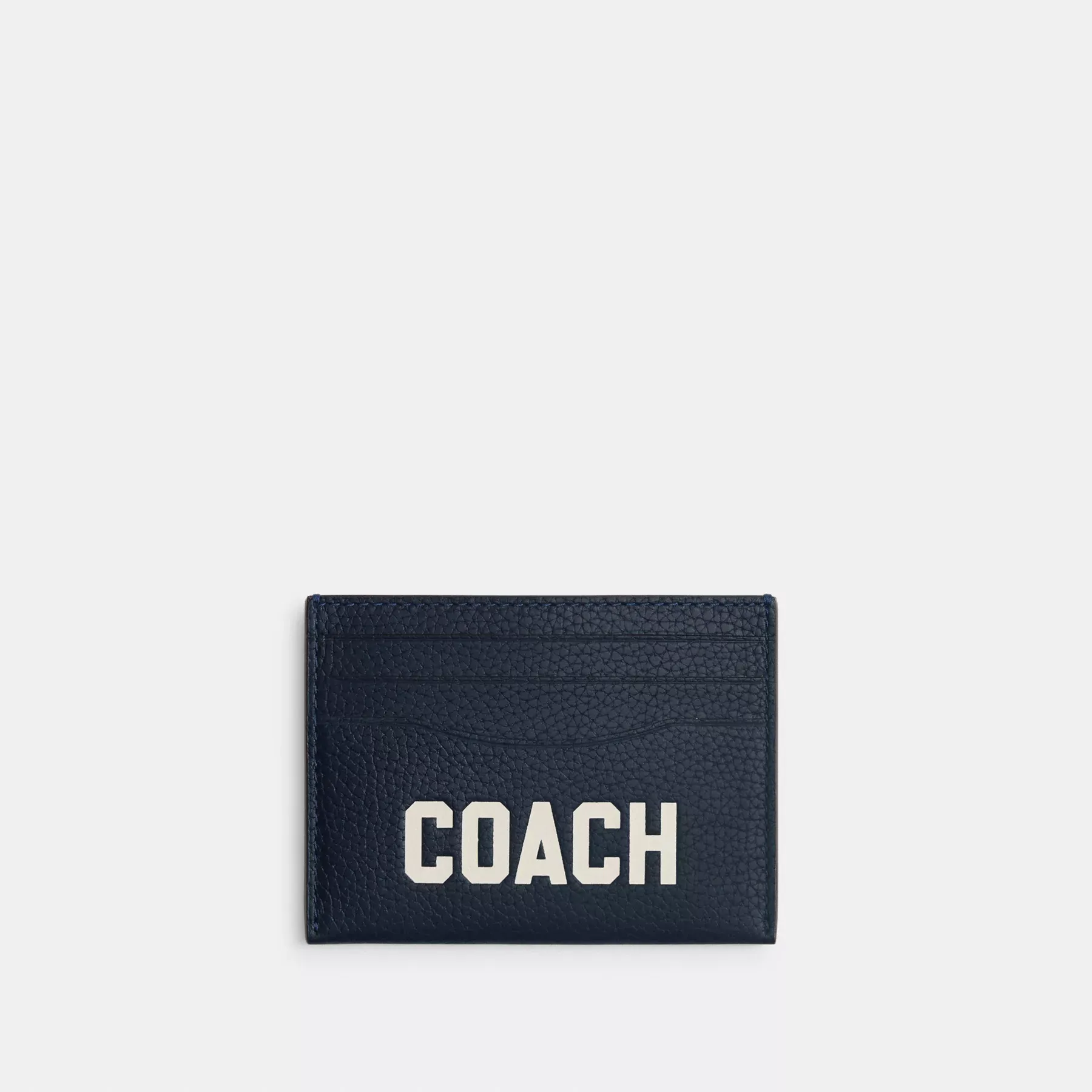 Card Case With Coach Graphic Dark Navy