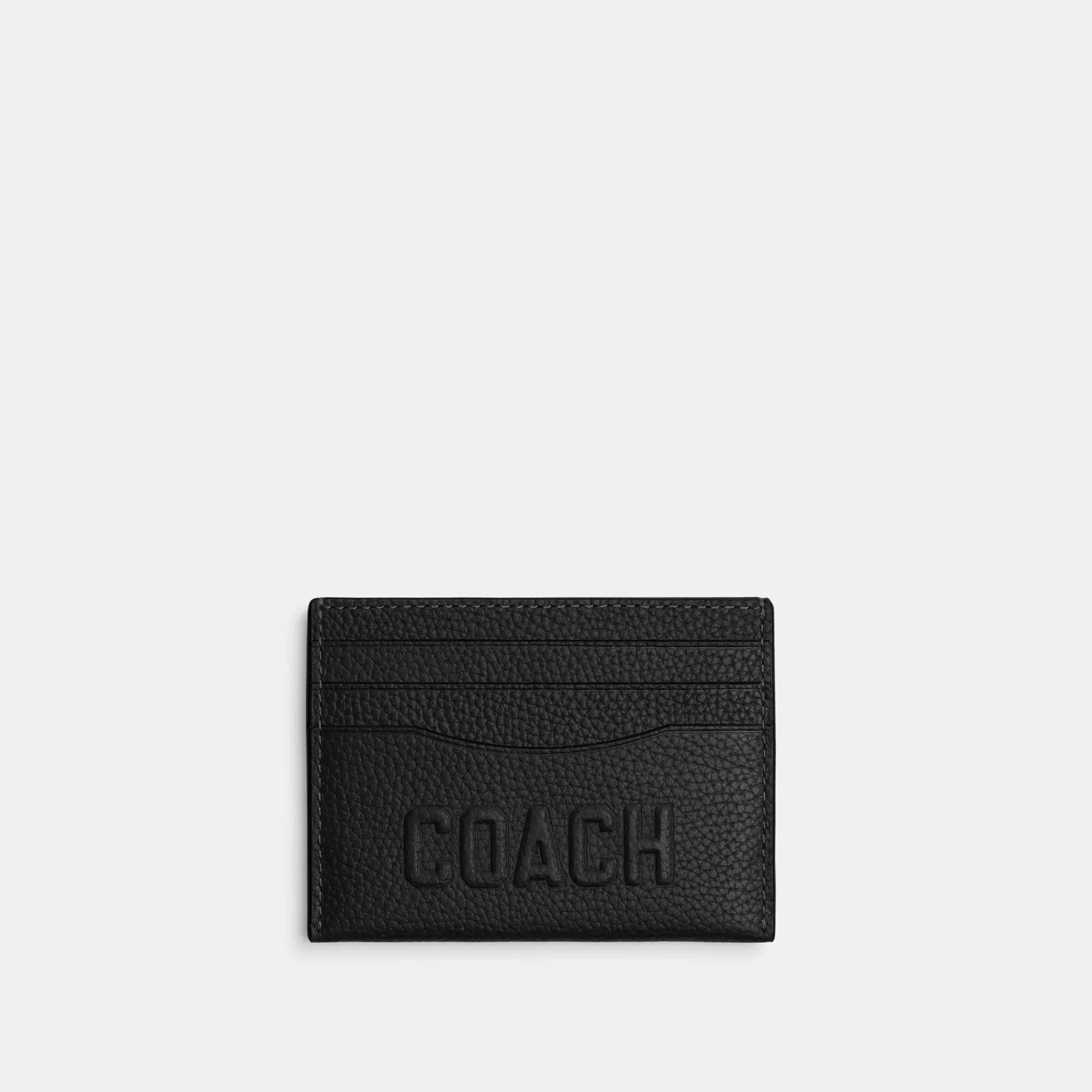Card Case With Coach Graphic Black