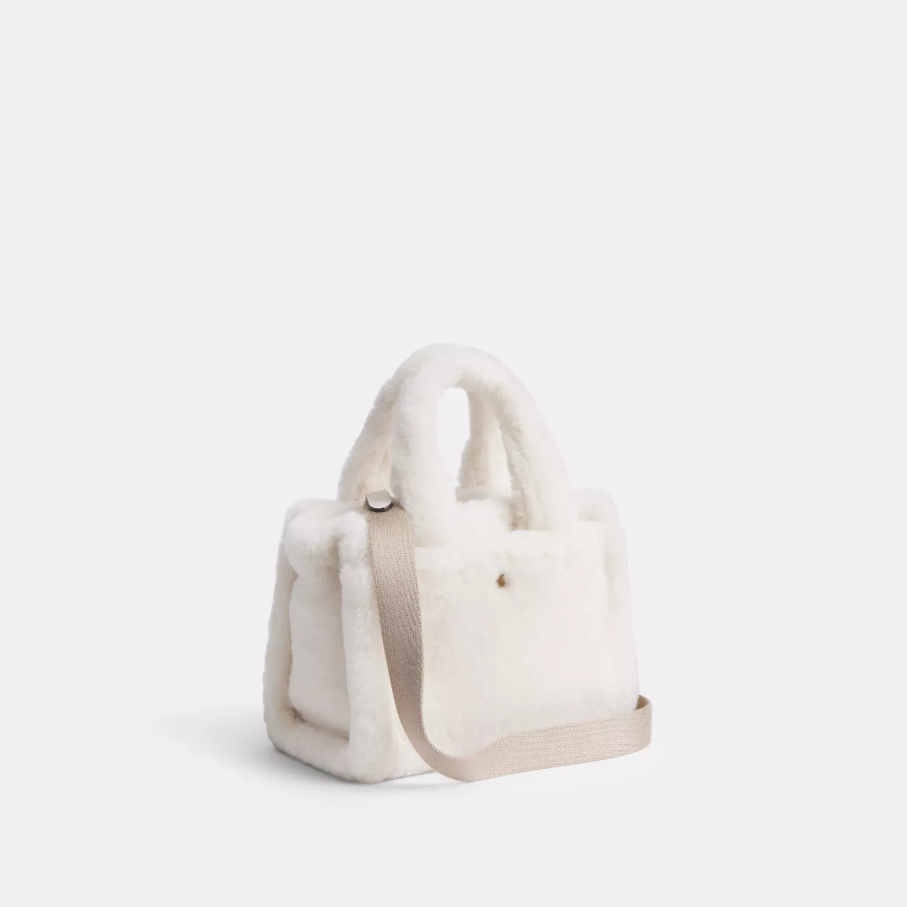 Cargo Tote Bag 20 In Shearling Chalk