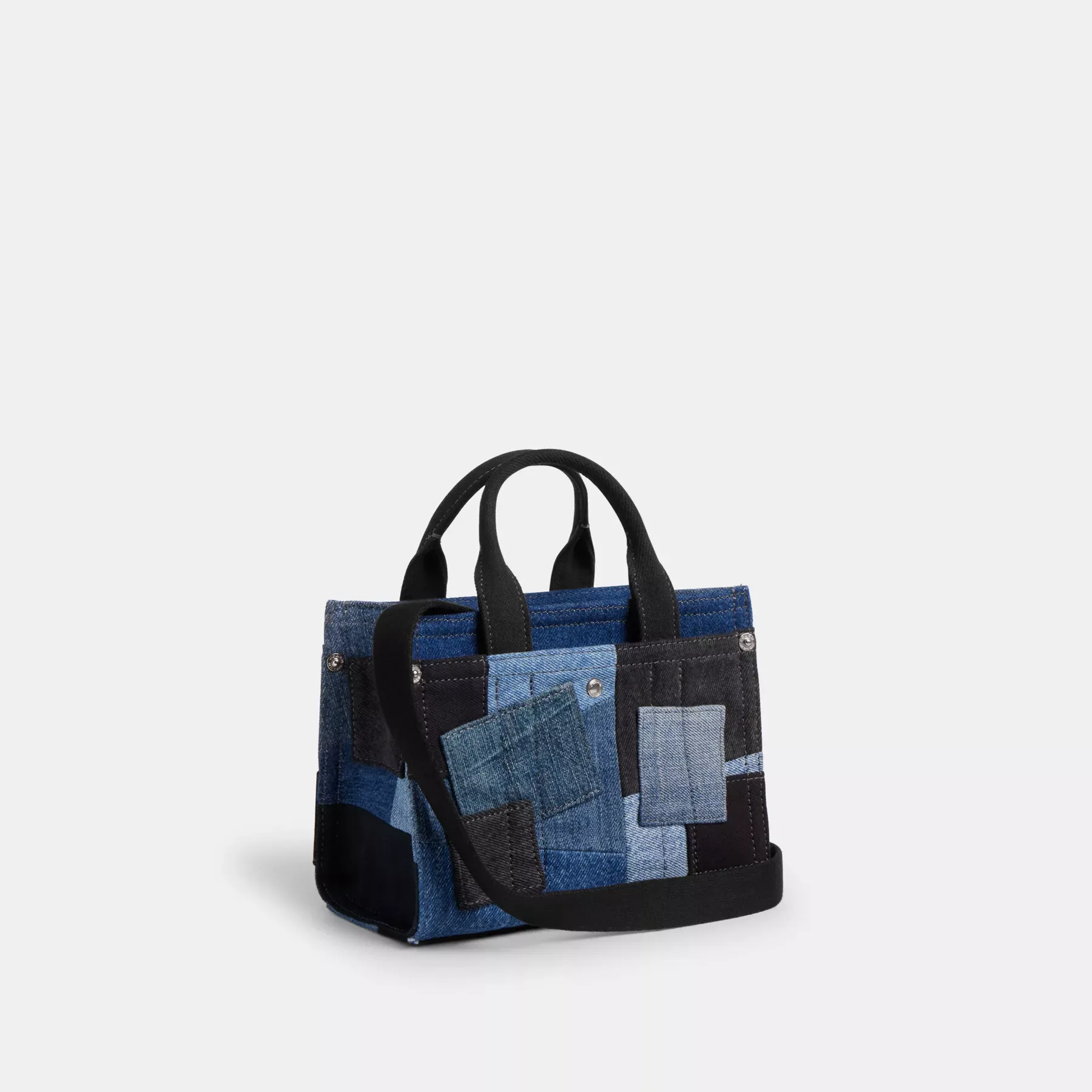 Cargo Tote Bag 20 With Patchwork Denim Multi
