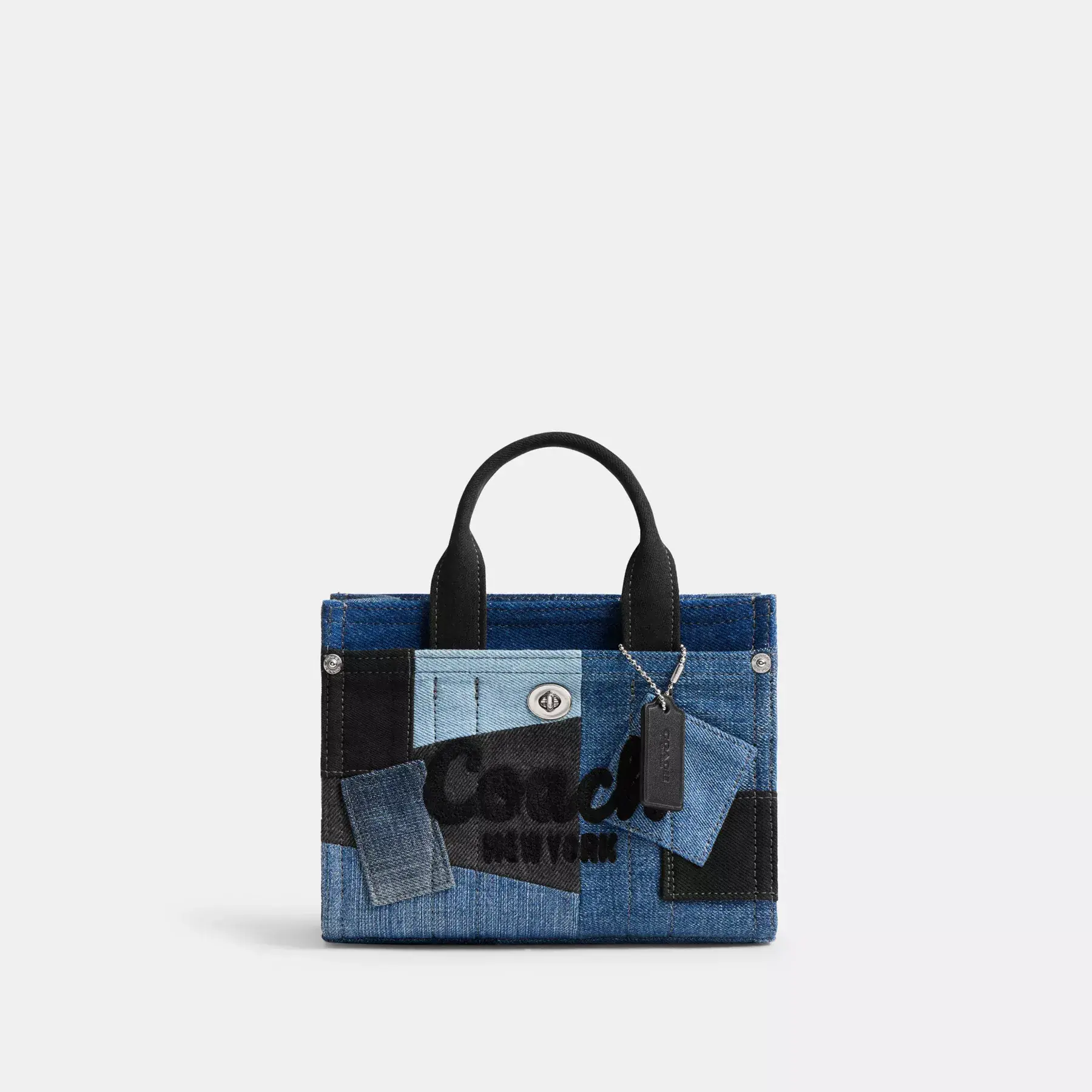 Cargo Tote Bag 20 With Patchwork Denim Multi