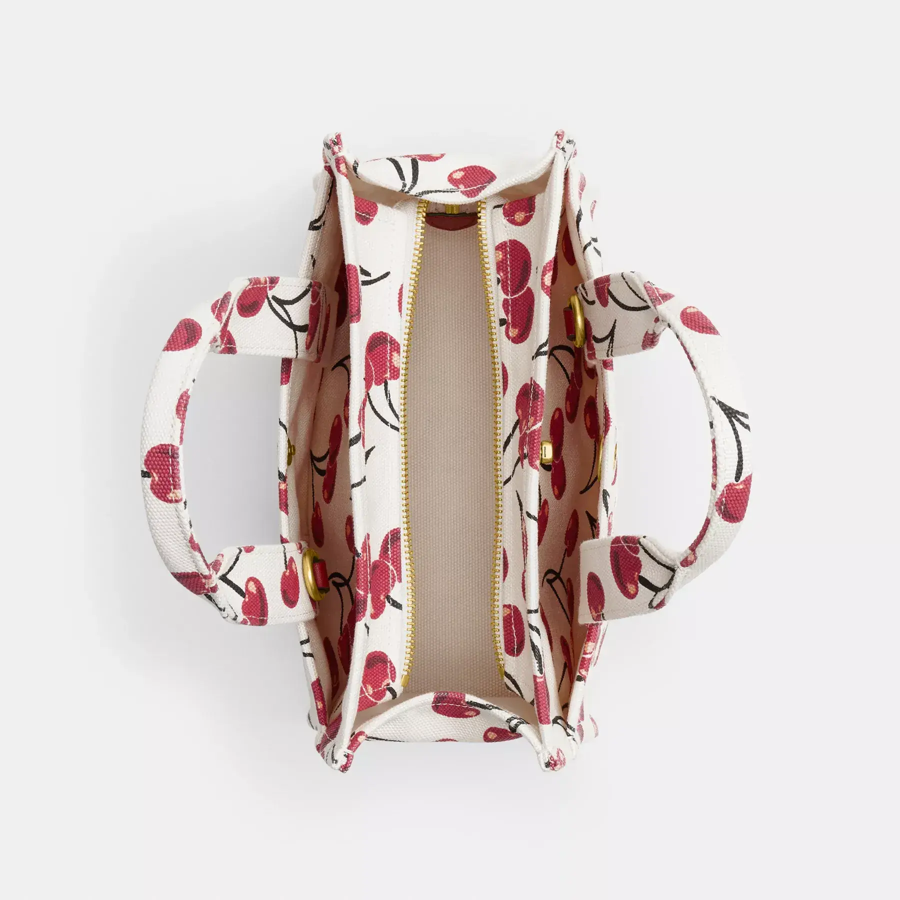 Cargo Tote Bag 26 With Cherry Print Chalk Multi Cargo Tote Bag 26 With Cherry Print Chalk Multi