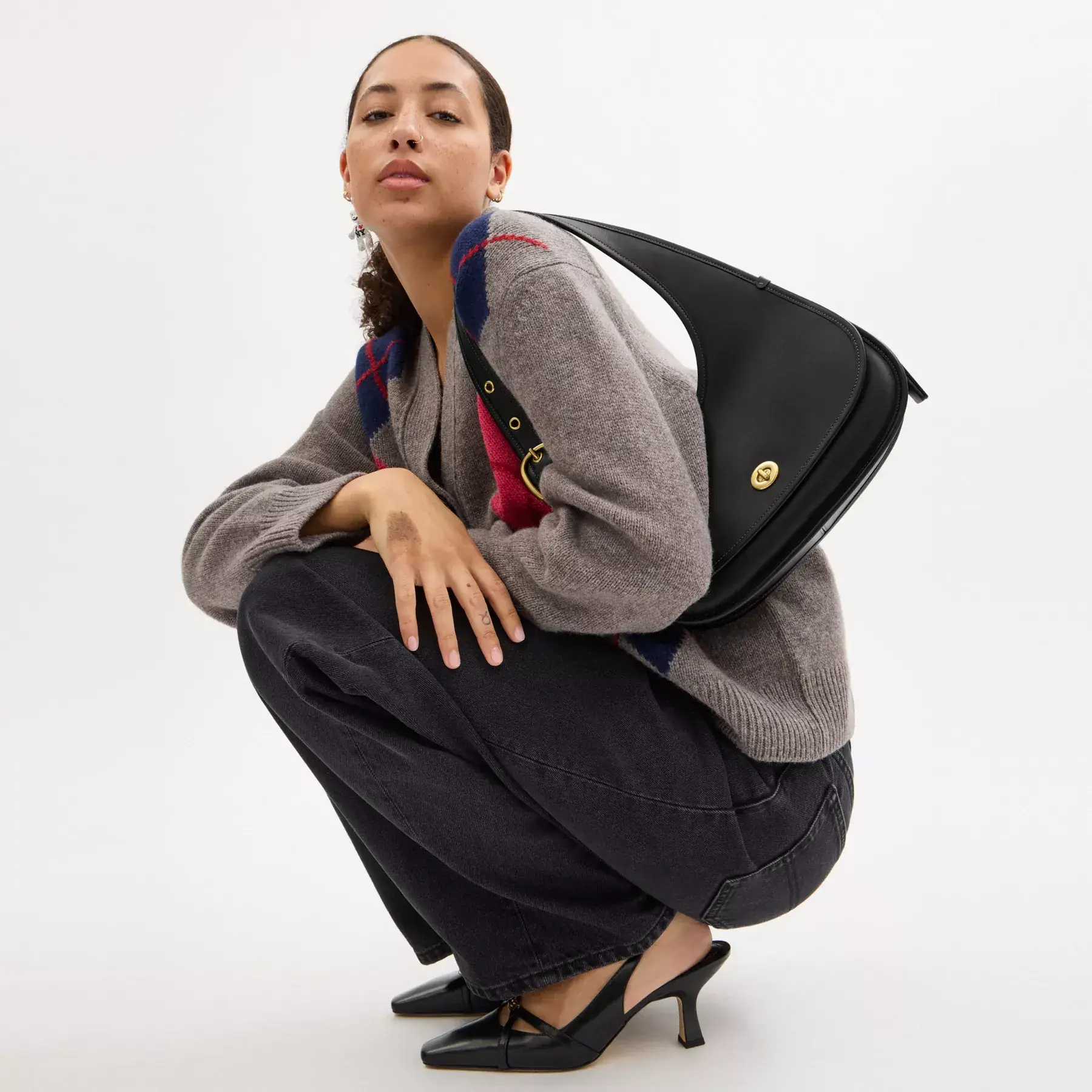 Cashin Carry Crescent Bag Black Cashin Carry Crescent Bag Black