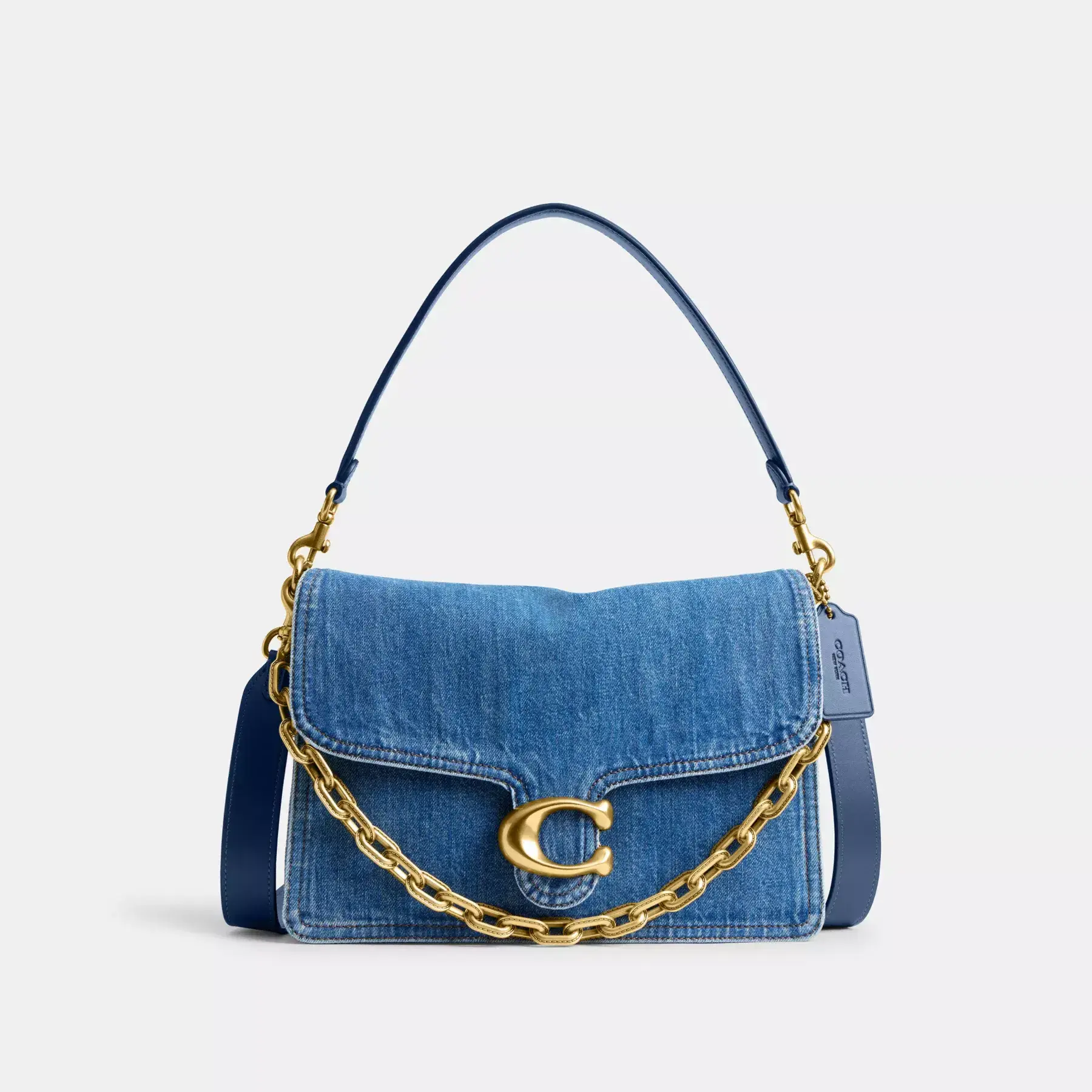 Chain Tabby Shoulder Bag 30 Deep Blue