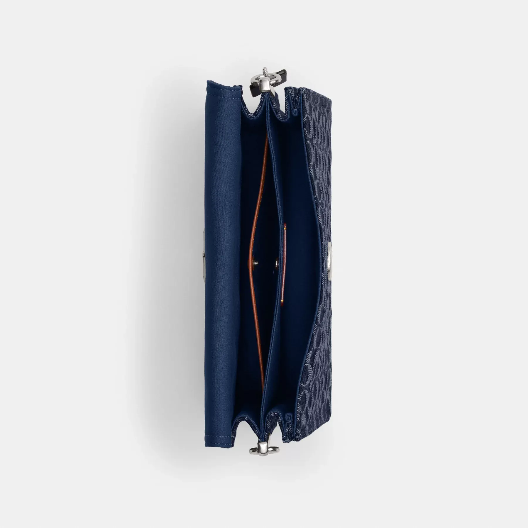 Chain Tabby Shoulder Bag 30 In Signature Denim Deep Blue Multi Chain Tabby Shoulder Bag 30 In Signature Denim Deep Blue Multi