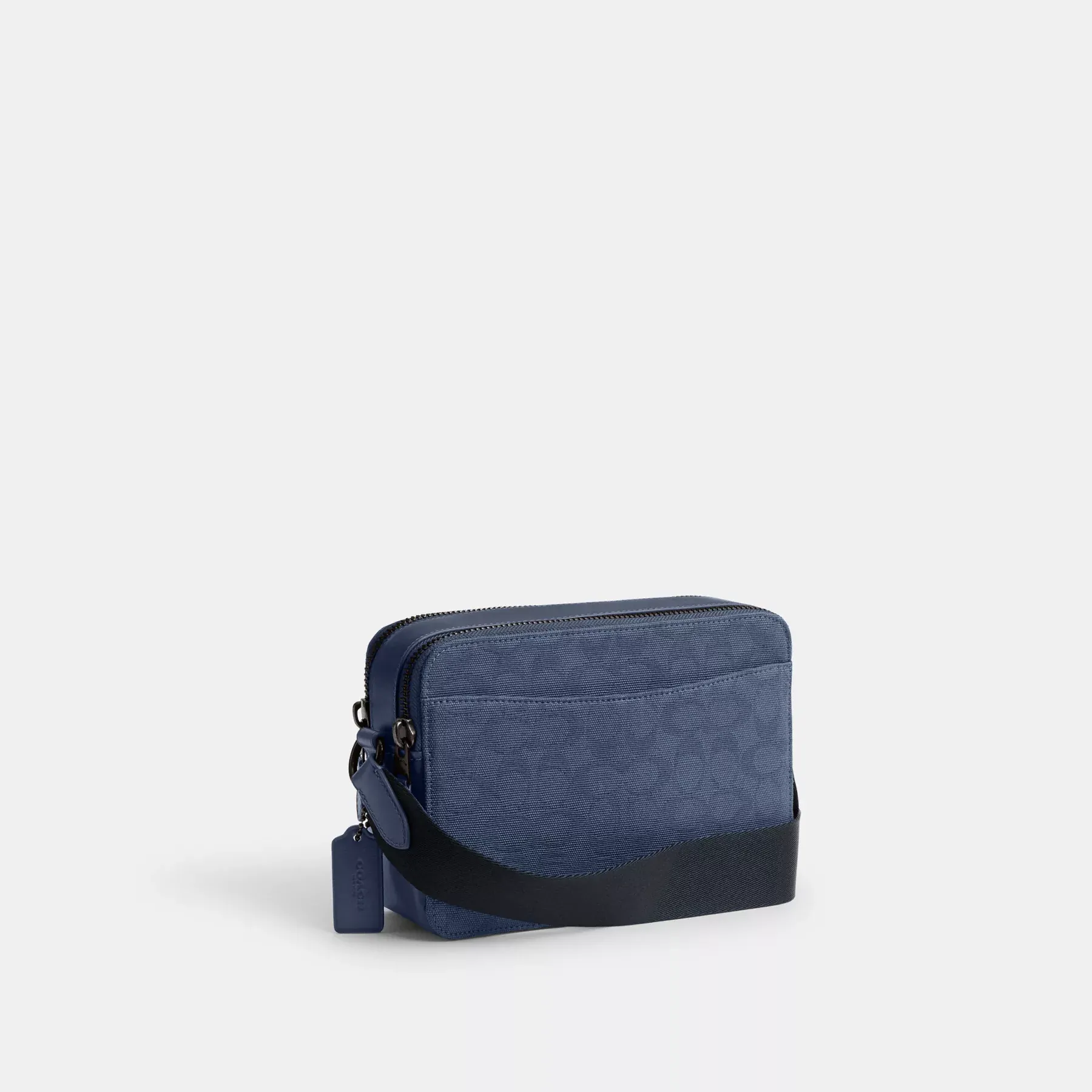 Charter Crossbody Bag 24 In Signature Canvas Jacquard Washed Chambray