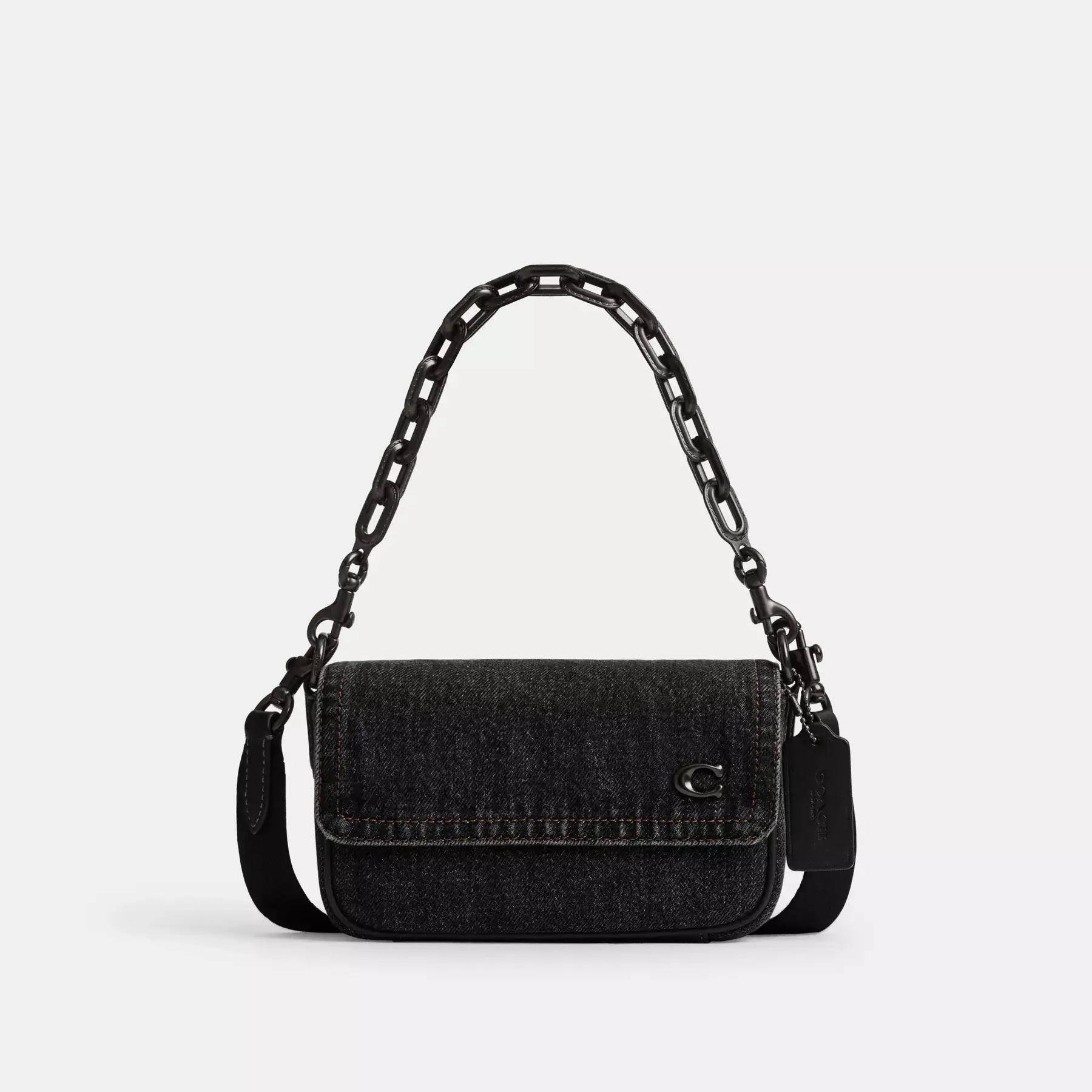 Charter Flap Crossbody Bag 18 Washed Black