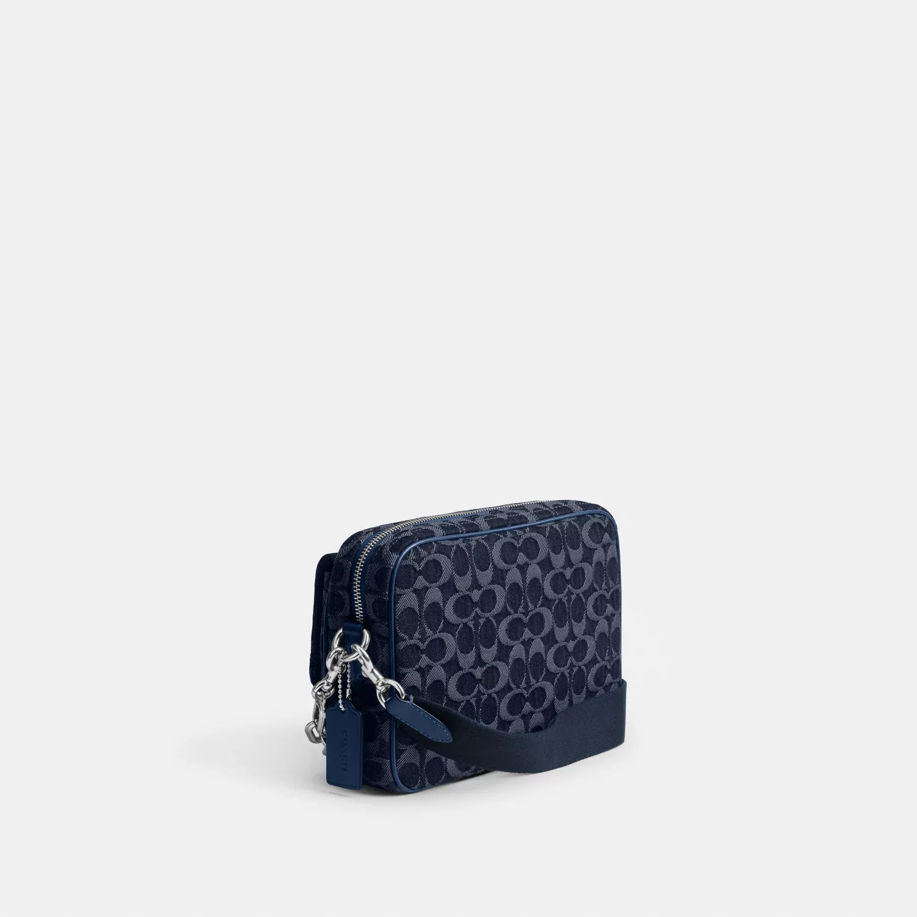 Charter Flap Crossbody Bag 24 In Signature Denim Deep Blue