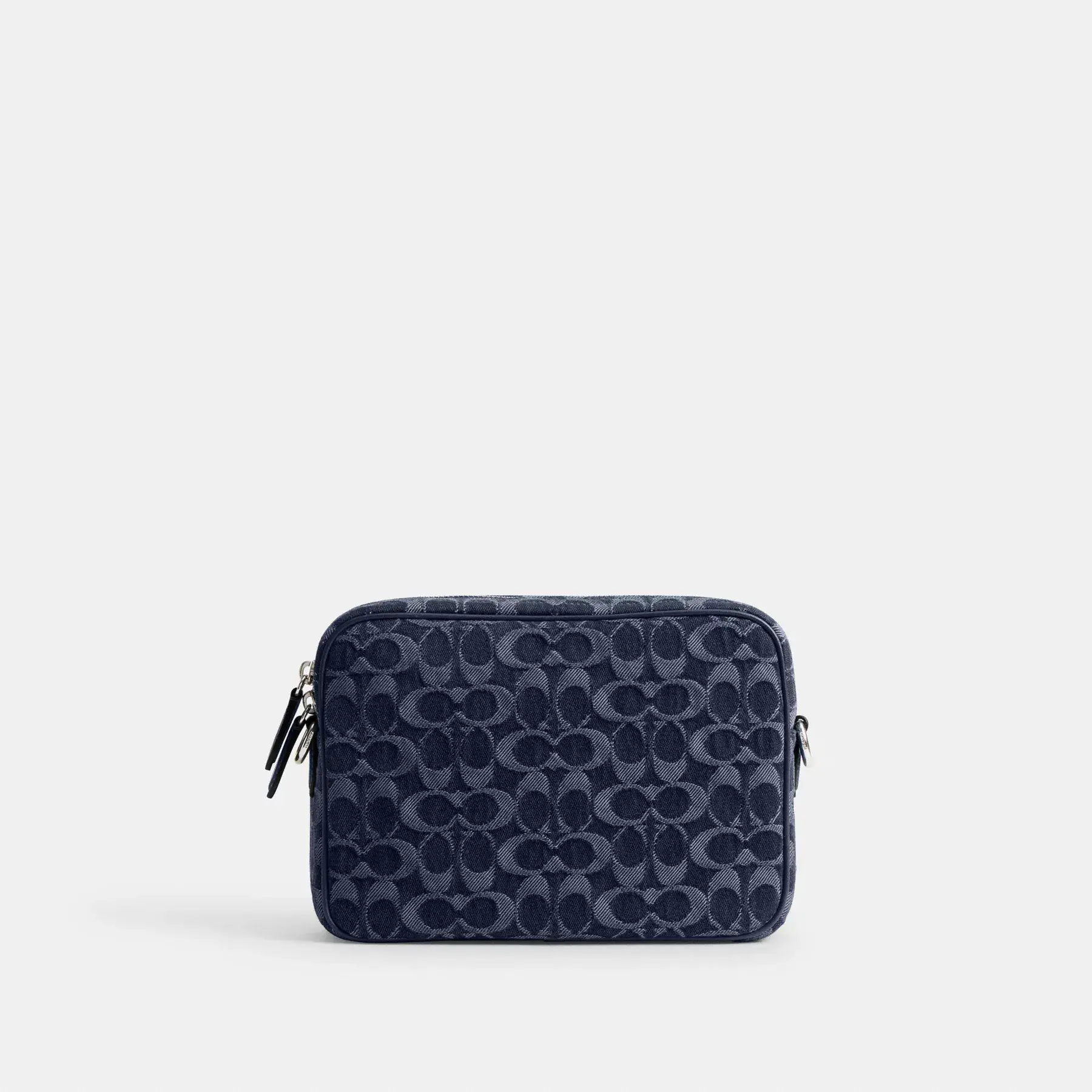 Charter Flap Crossbody Bag 24 In Signature Denim Deep Blue Charter Flap Crossbody Bag 24 In Signature Denim Deep Blue