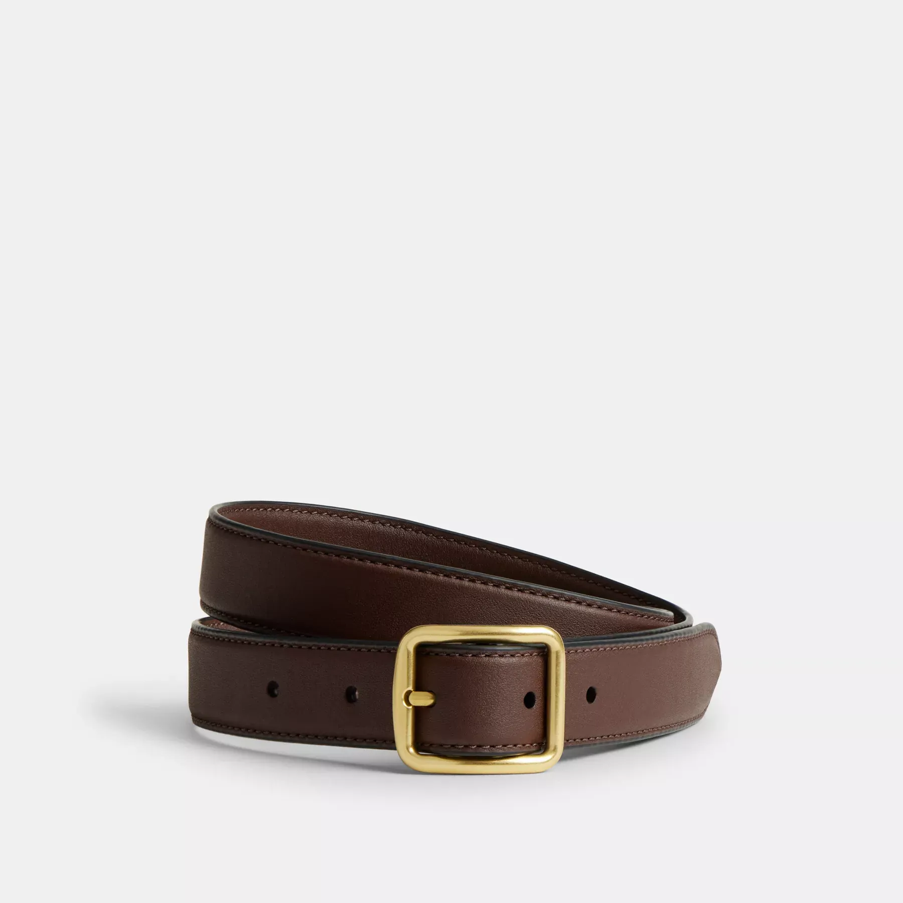 Classic Buckle Belt With Hip Detail, 25mm Maple