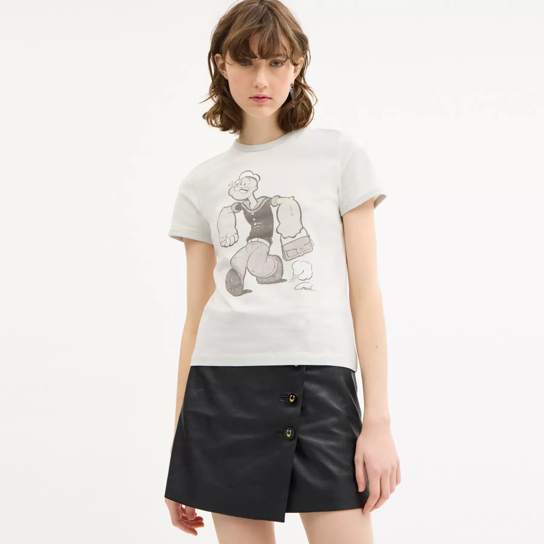 Coach X Popeye Ringer T-Shirt Grey