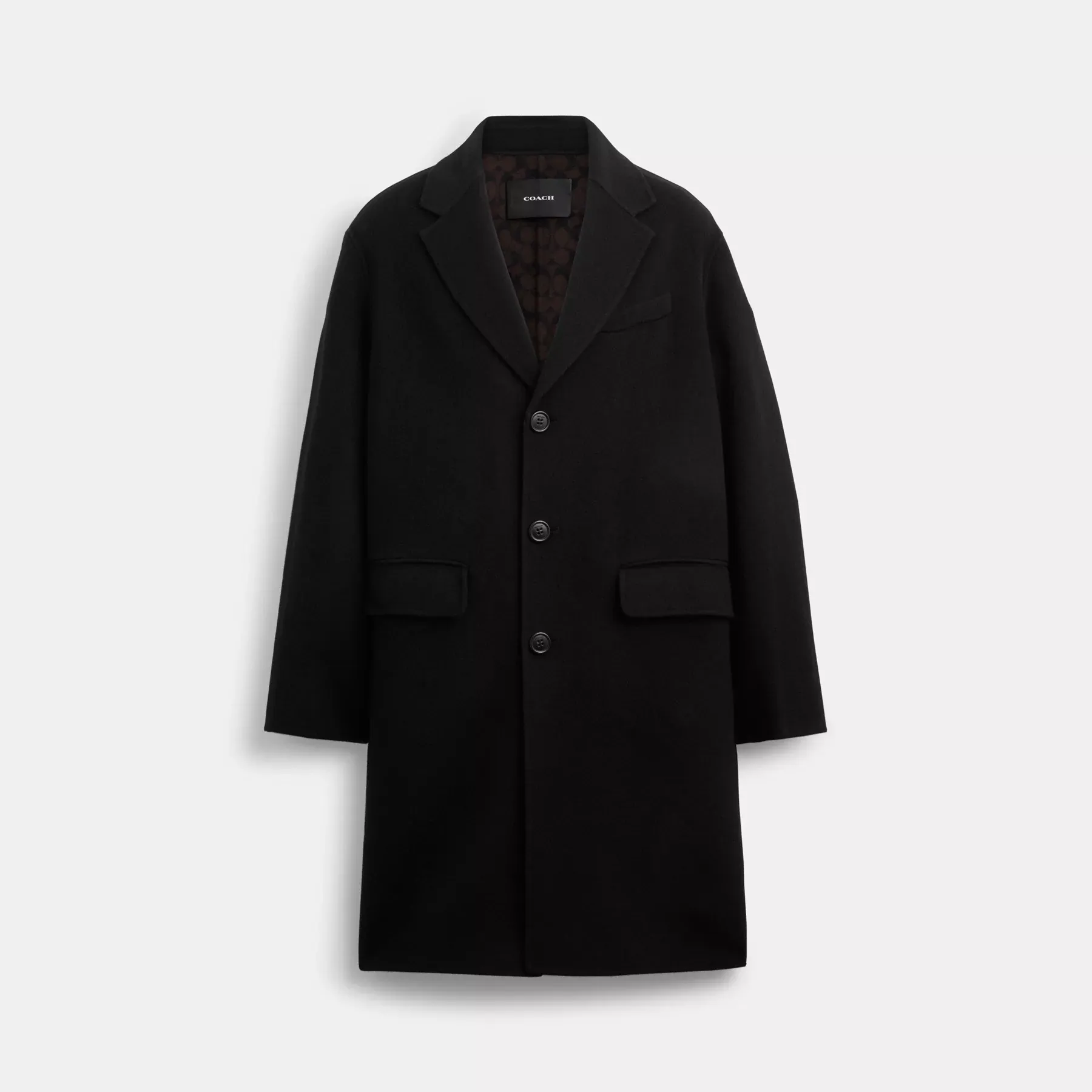Double Faced Coat Black