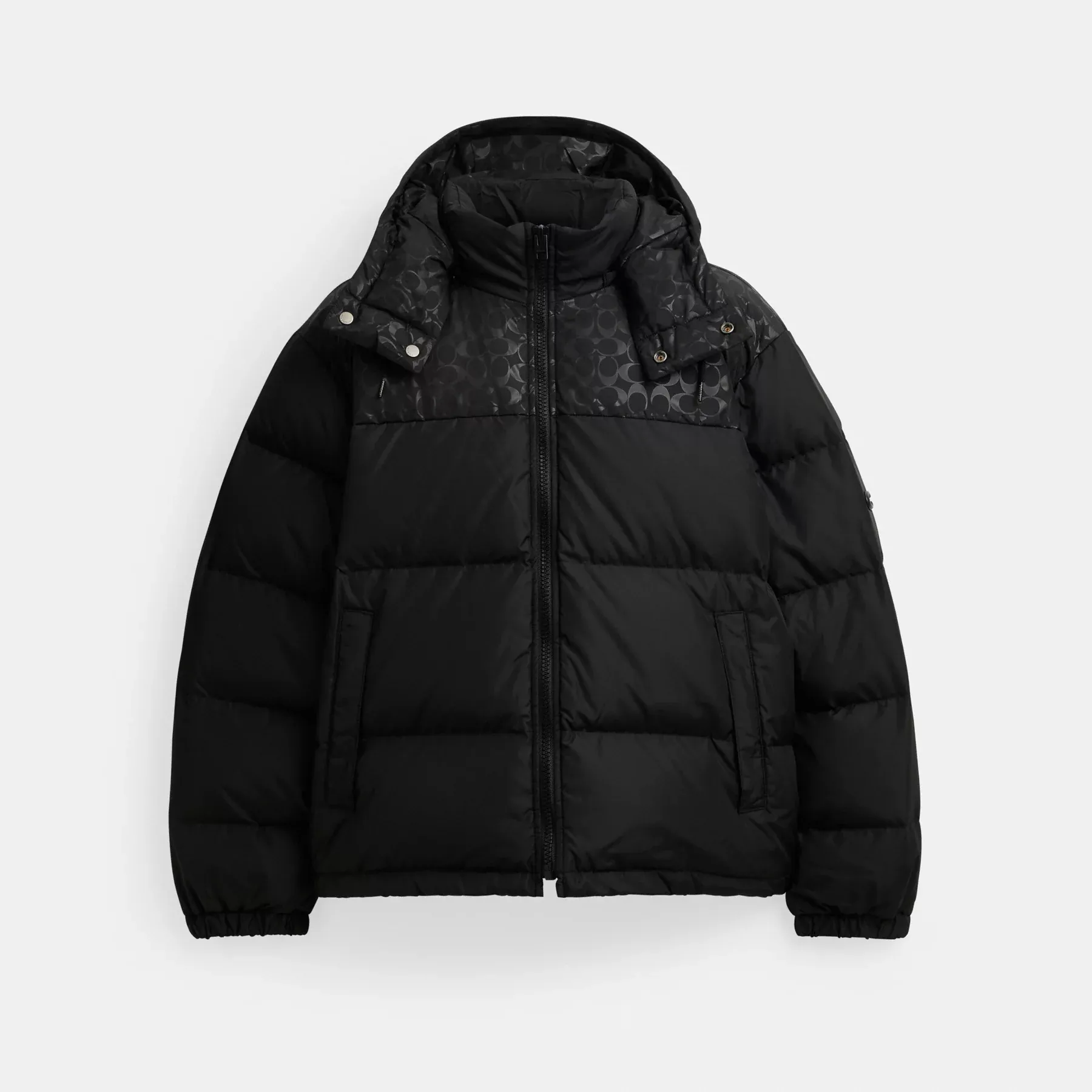 Down Puffer Jacket In Recycled Polyester Black