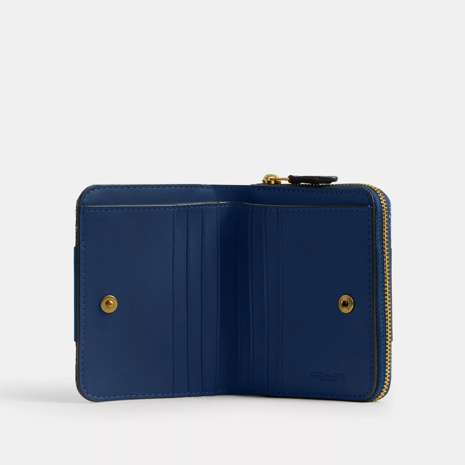 Essential Billfold Wallet With Horse And Carriage Print Deep Blue Multi Essential Billfold Wallet With Horse And Carriage Print Deep Blue Multi