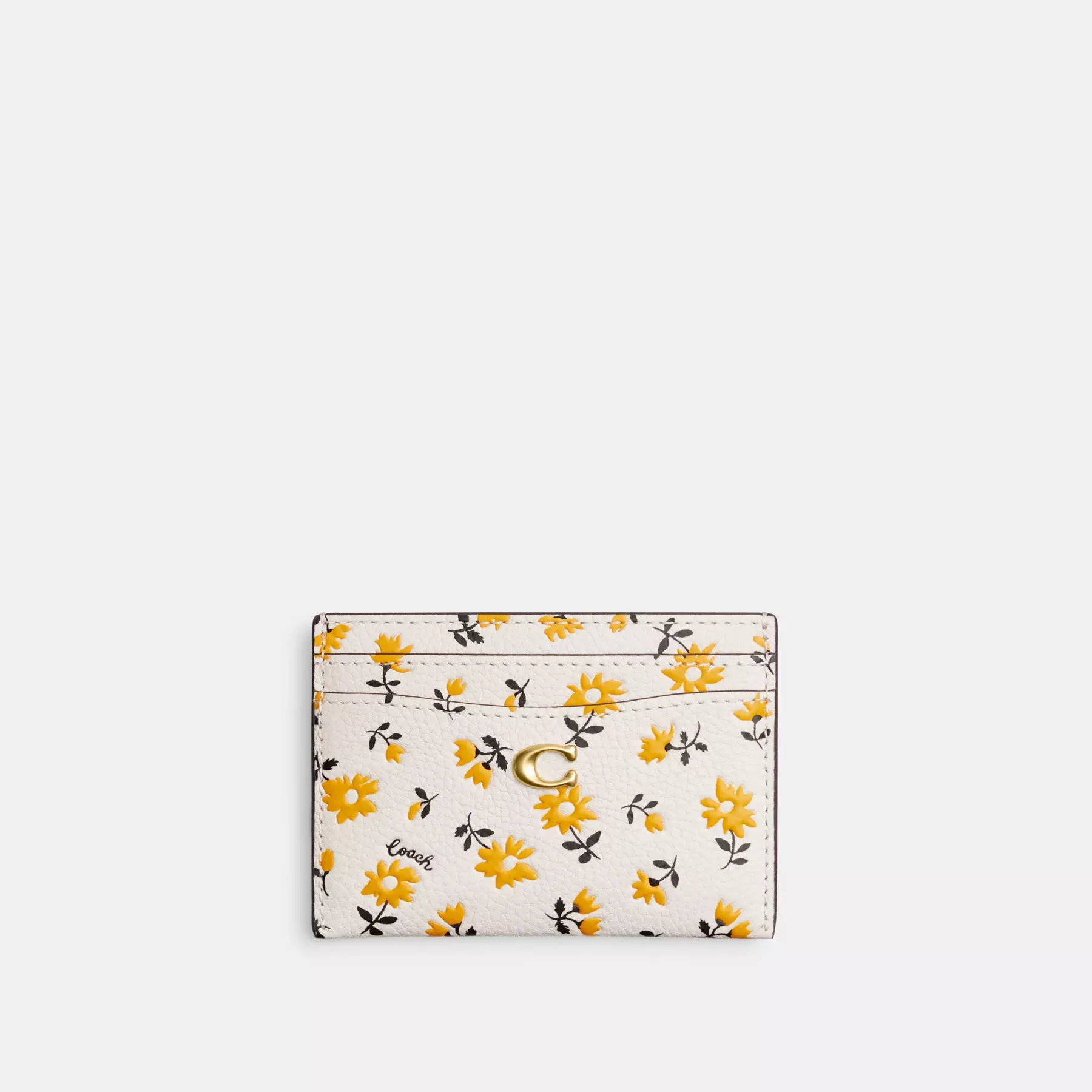 Essential Card Case With Floral Print Chalk Multi 2
