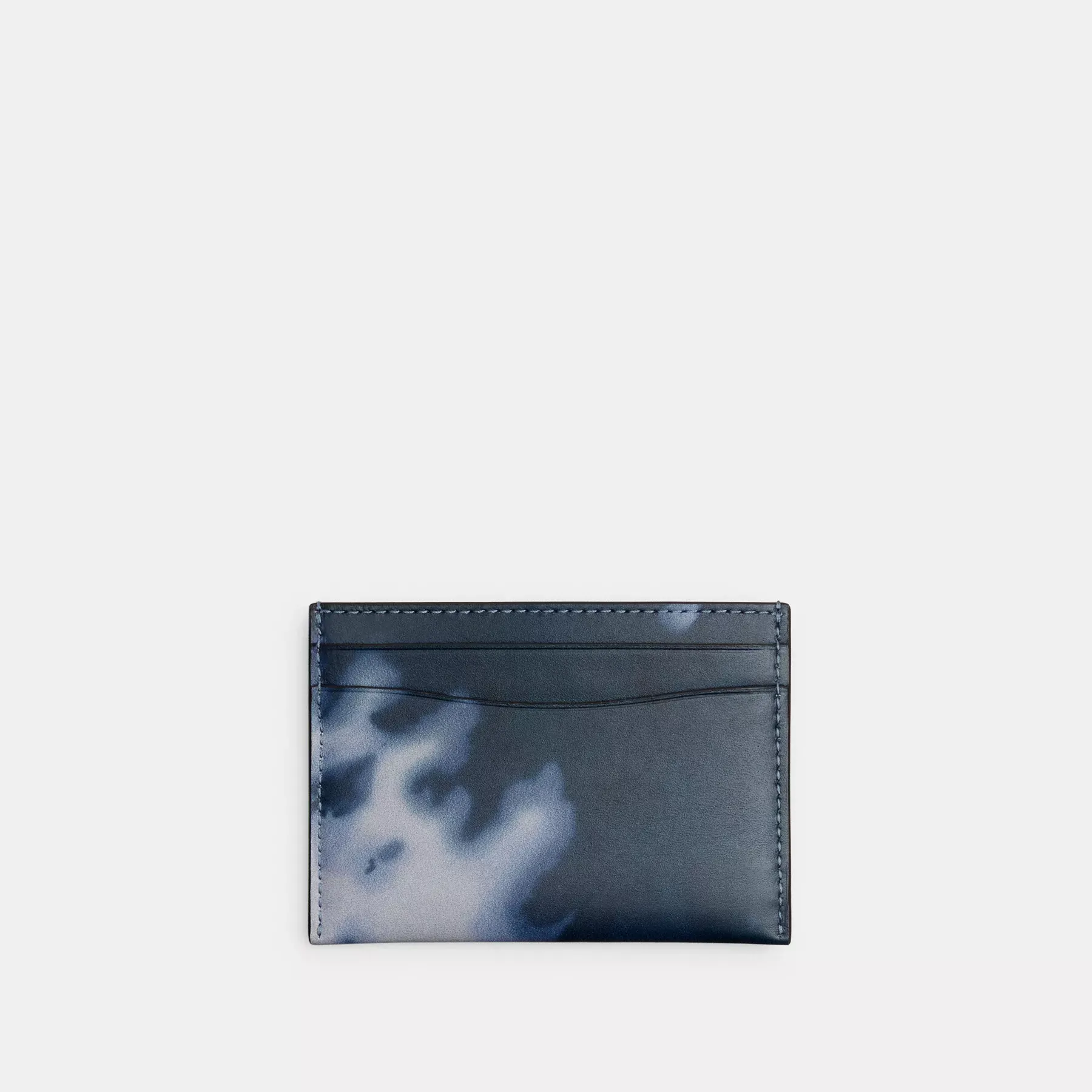 Essential Card Case With Tie-Dye Print Midnight Navy