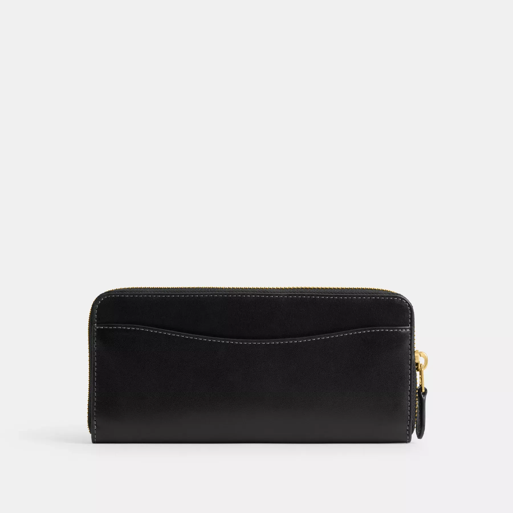 Essential Slim Accordion Zip Wallet Black