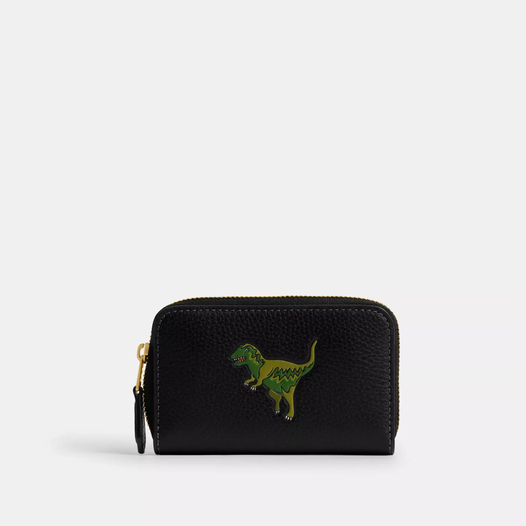 Essential Small Zip Around Card Case With Rexy Print Black Multi