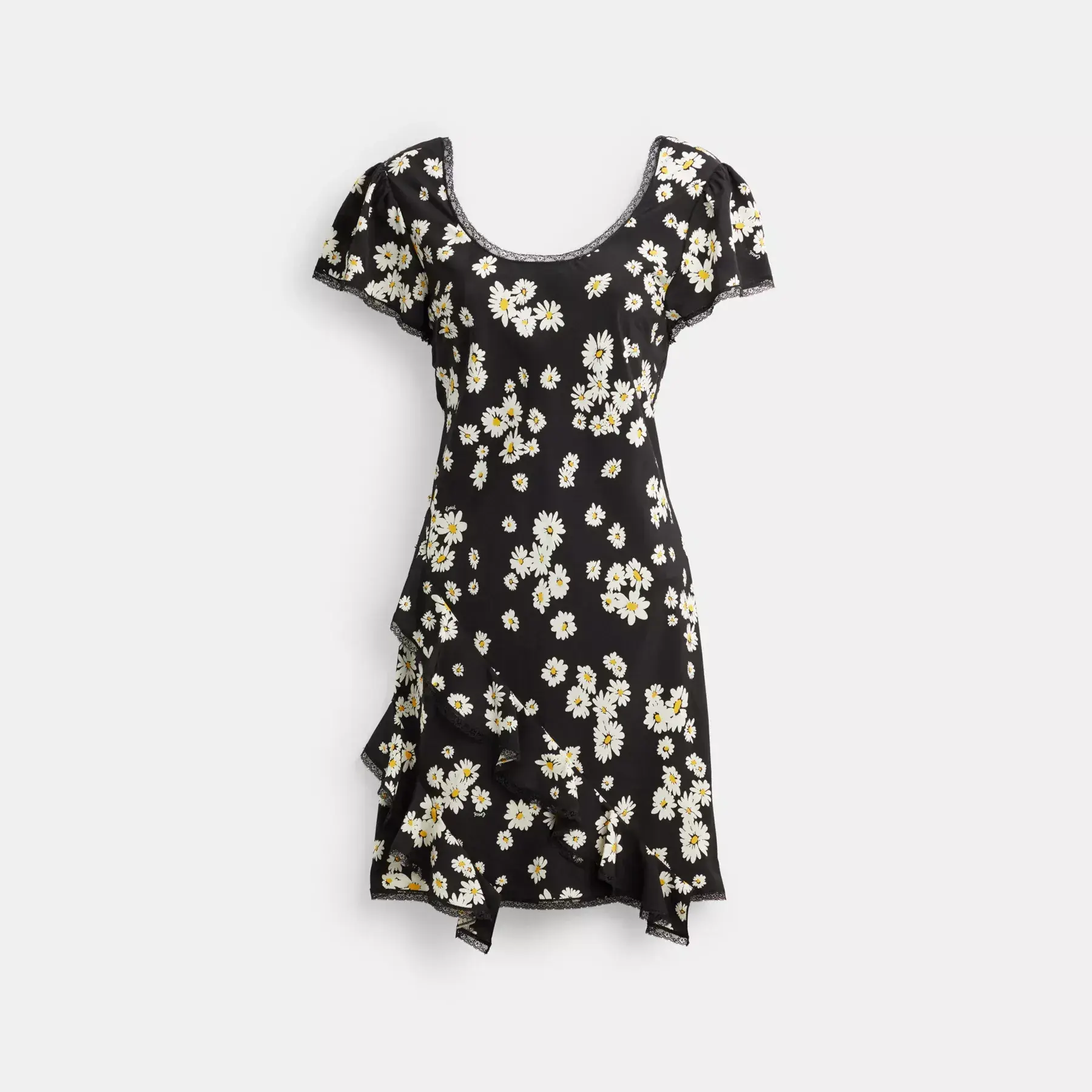 Floral Mini Dress Black Multi
