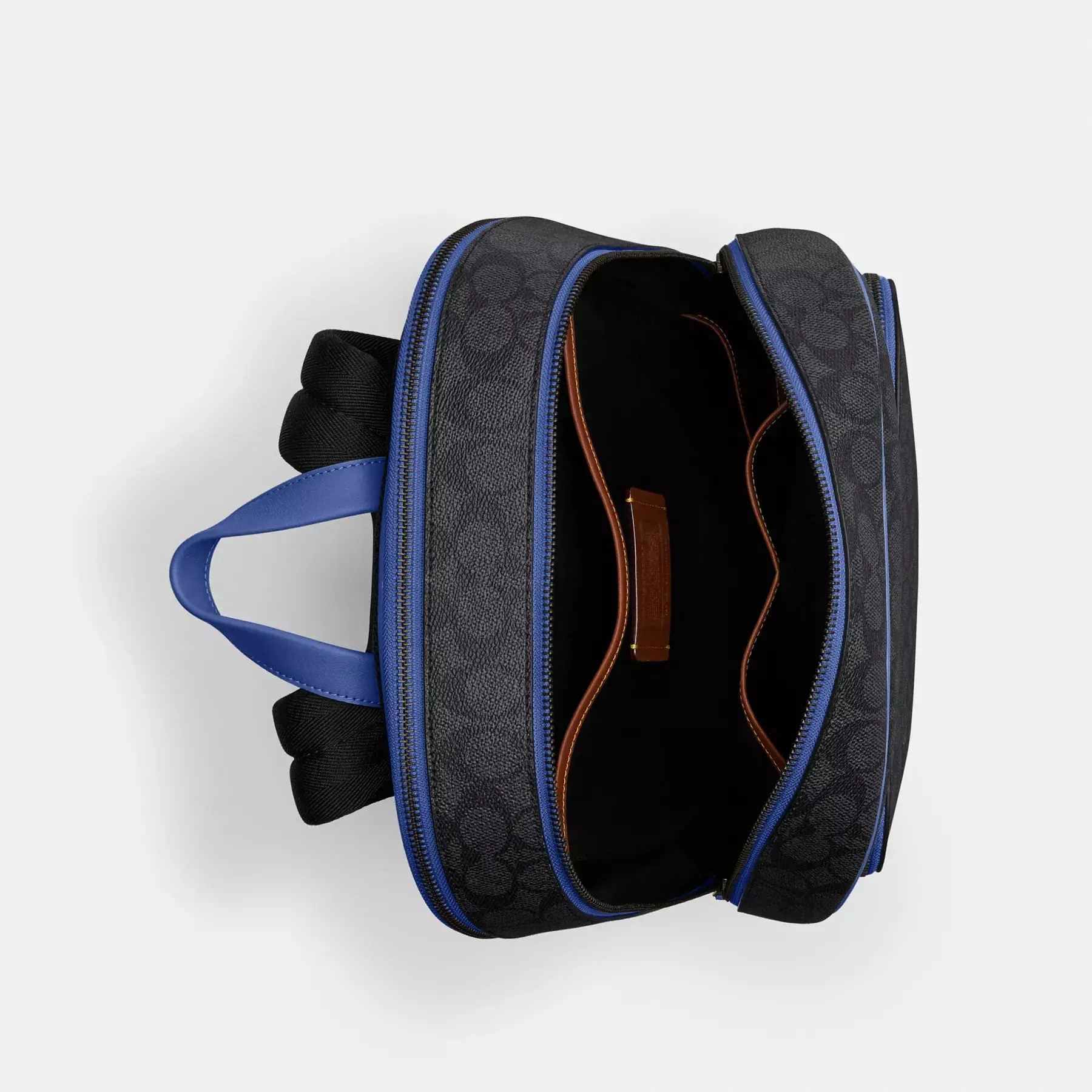 Gotham Backpack In Signature Canvas Charcoal/Blueberry Gotham Backpack In Signature Canvas Charcoal/Blueberry