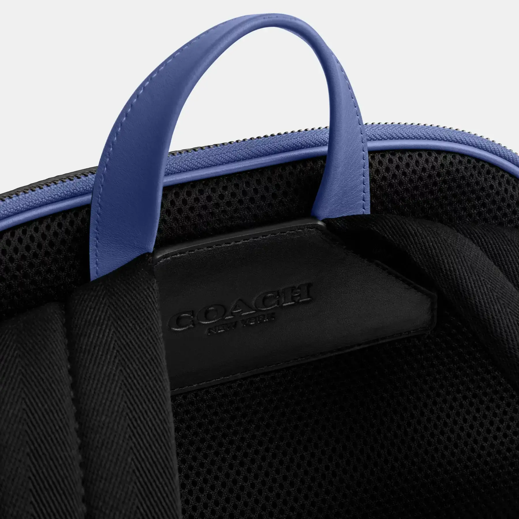 Gotham Backpack In Signature Canvas Charcoal/Blueberry Gotham Backpack In Signature Canvas Charcoal/Blueberry