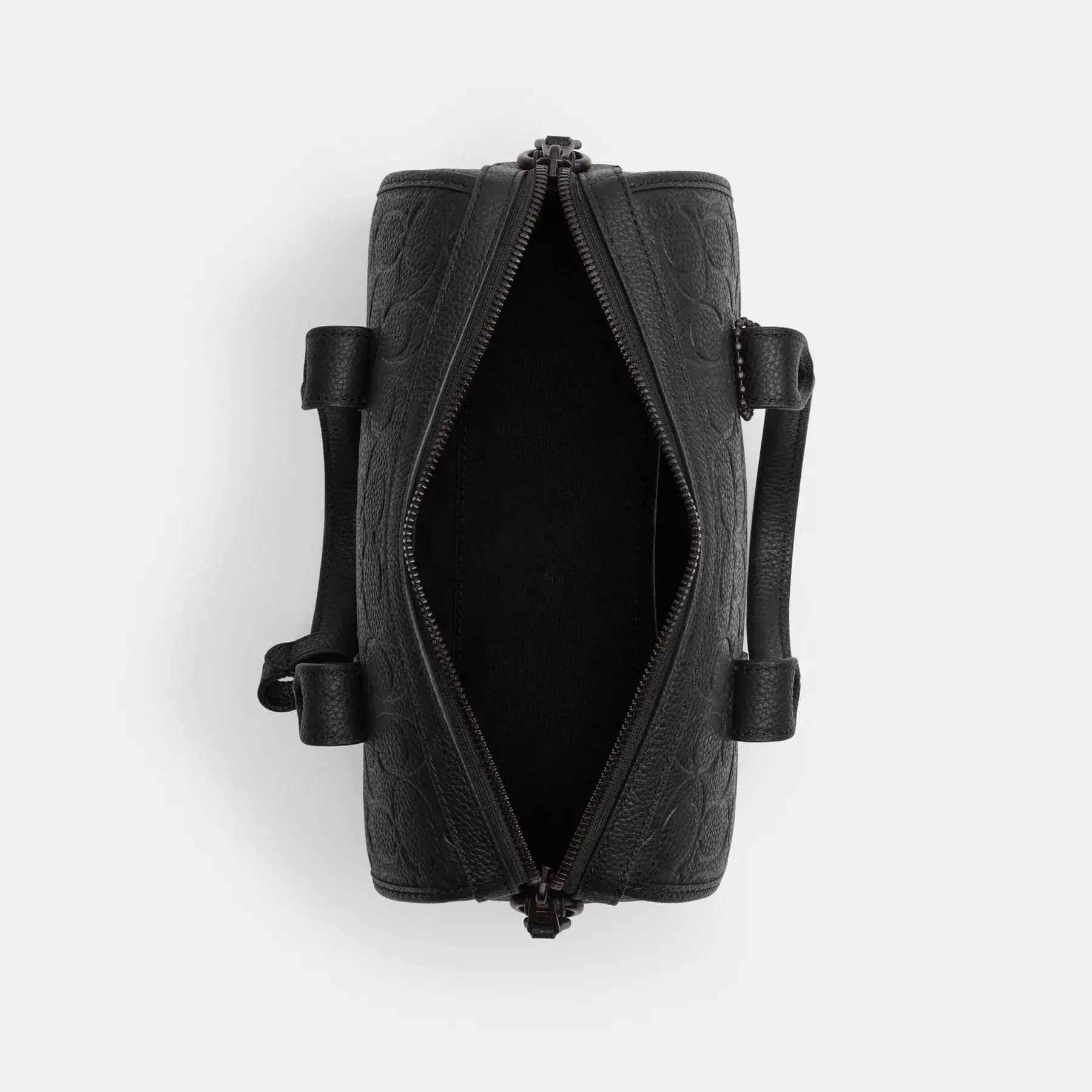 Gotham Duffle 24 In Signature Leather Black