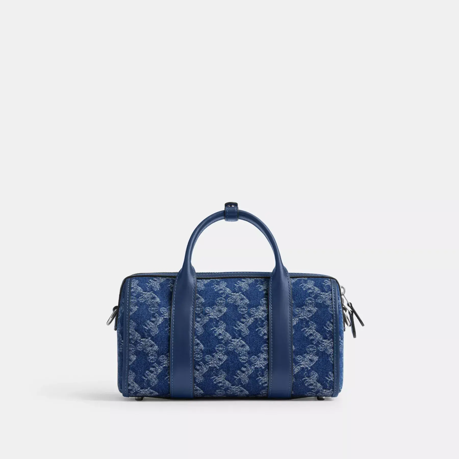 Gotham Duffle Bag 24 With Horse And Carriage Print Deep Blue