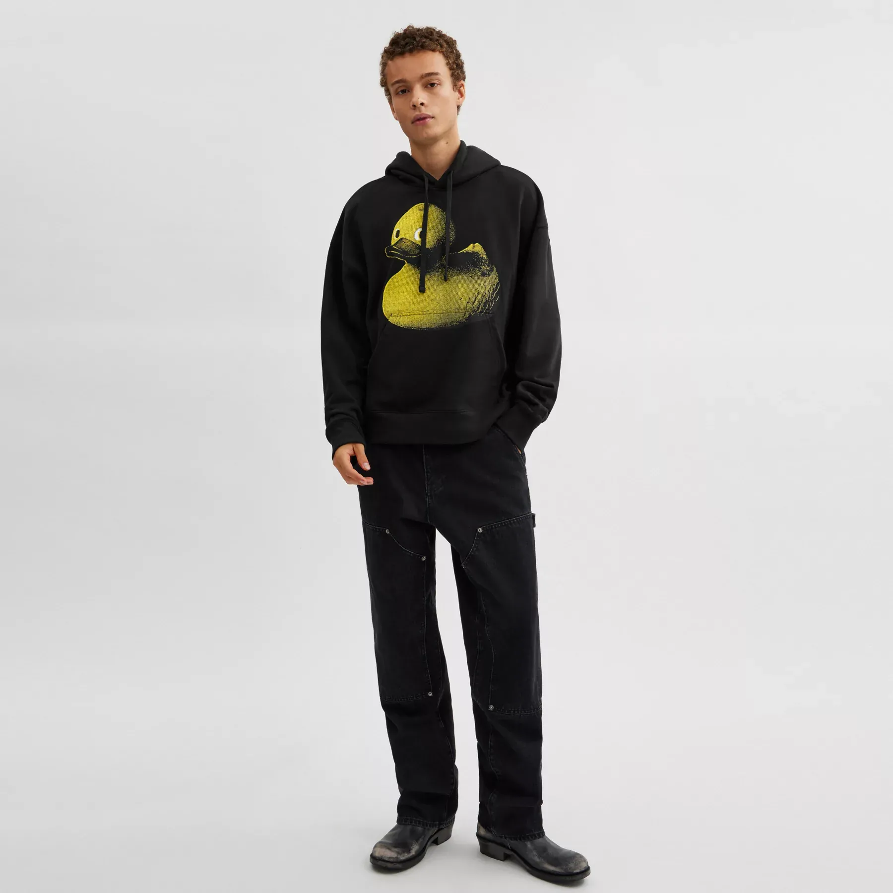 Graphic Hoodie Black