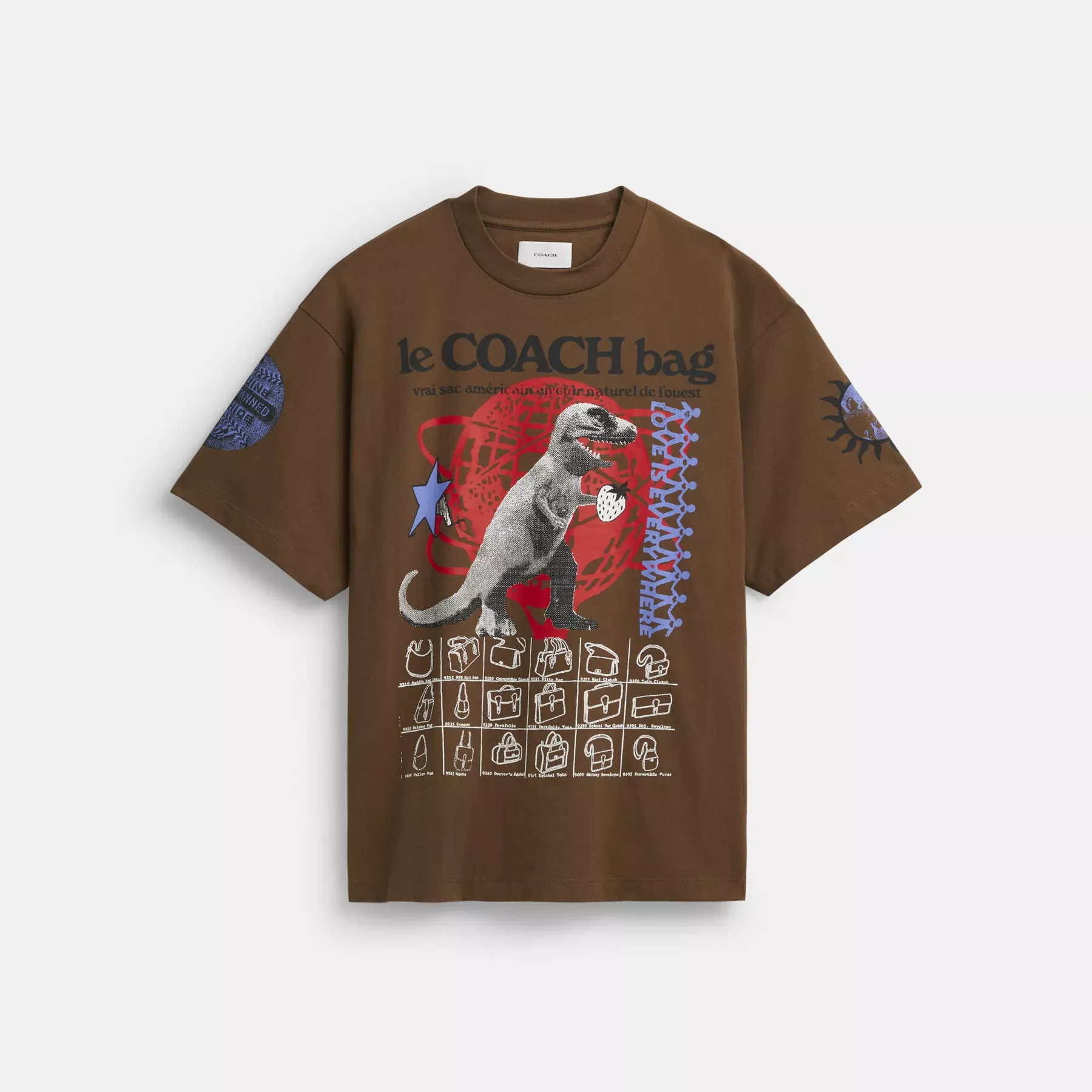 Graphic Relaxed T-Shirt Brown