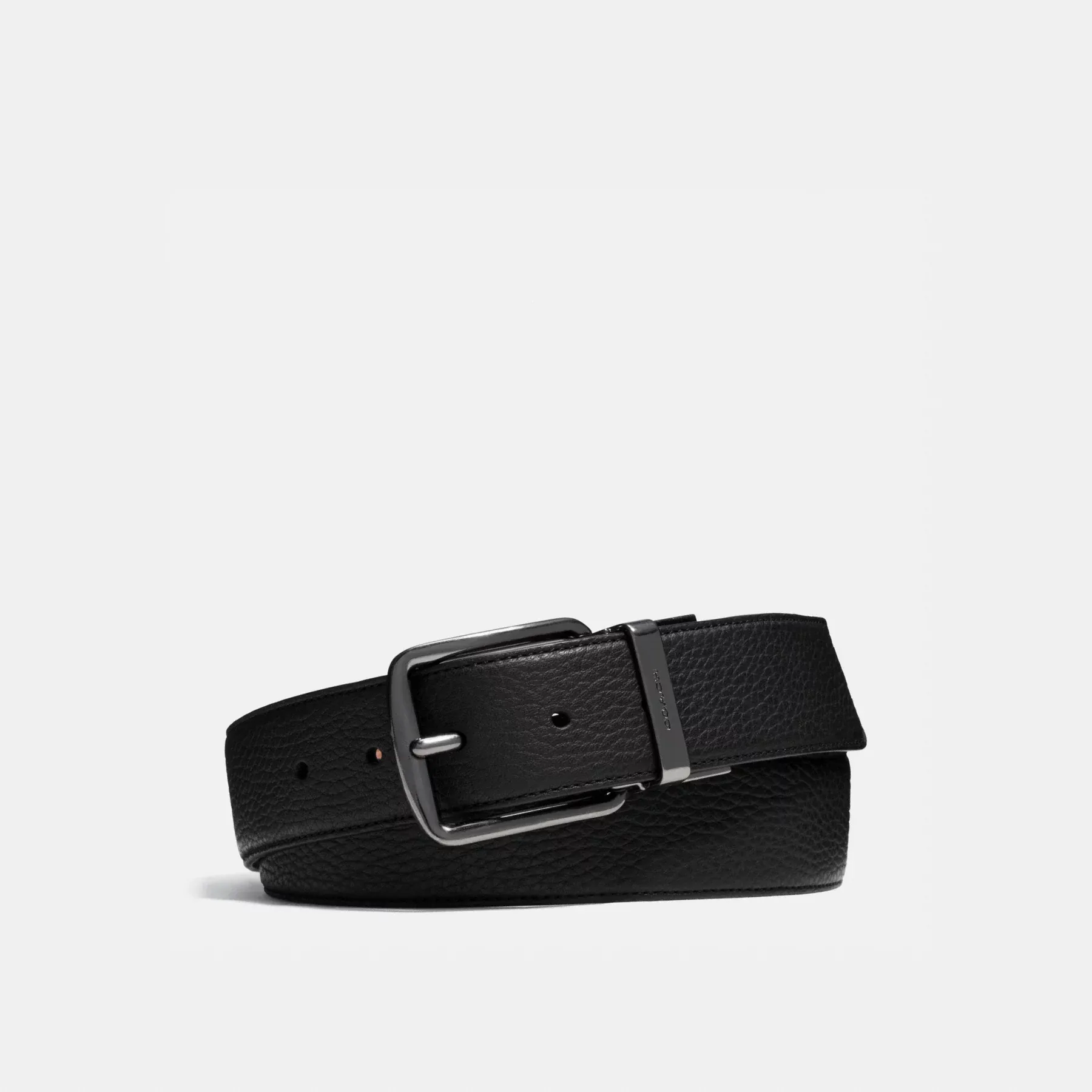 Harness Buckle Cut-To-Size Reversible Belt, 38mm Black/Mahogany