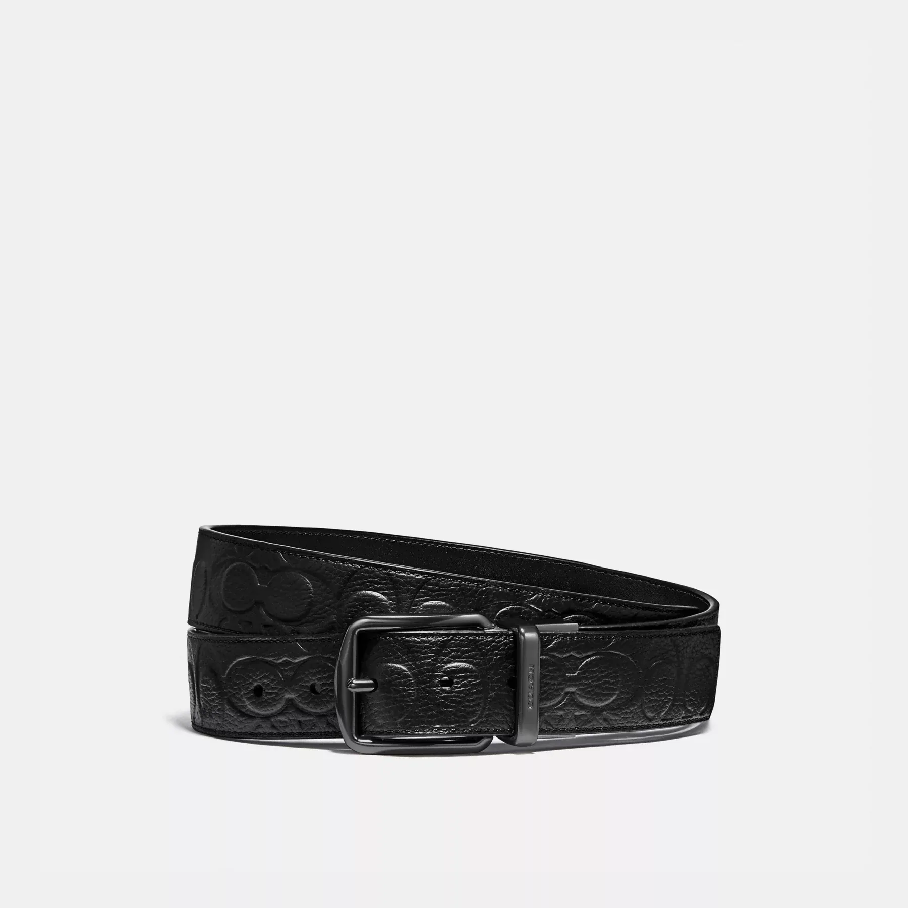 Harness Buckle Cut-To-Size Reversible Belt, 38mm Black